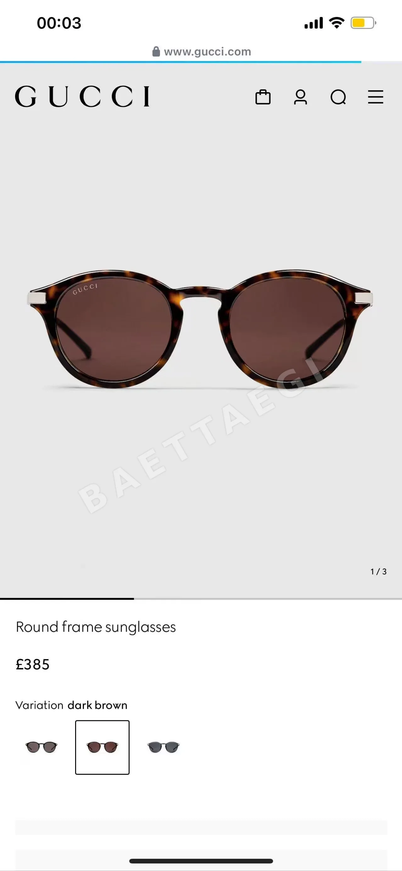구찌 선글라스 56592 Gucci Sunglasses 상세 이미지 4