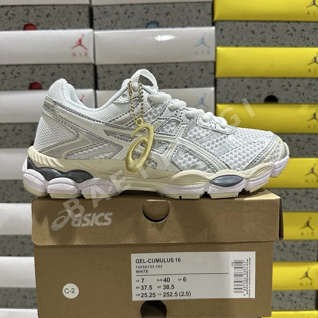 아식스 [WZ] 젤 큐뮬러스 16 1203A733-102 200406 Asics Gel-Cumulus 16 White
