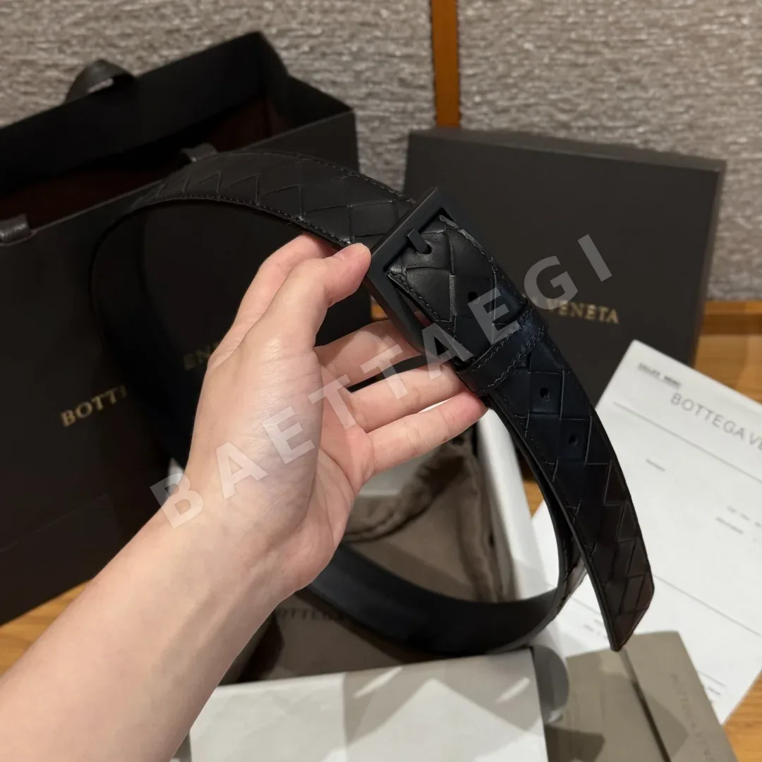 보테가베네타 인트레차토 우븐 소가죽 벨트 상세 이미지 4