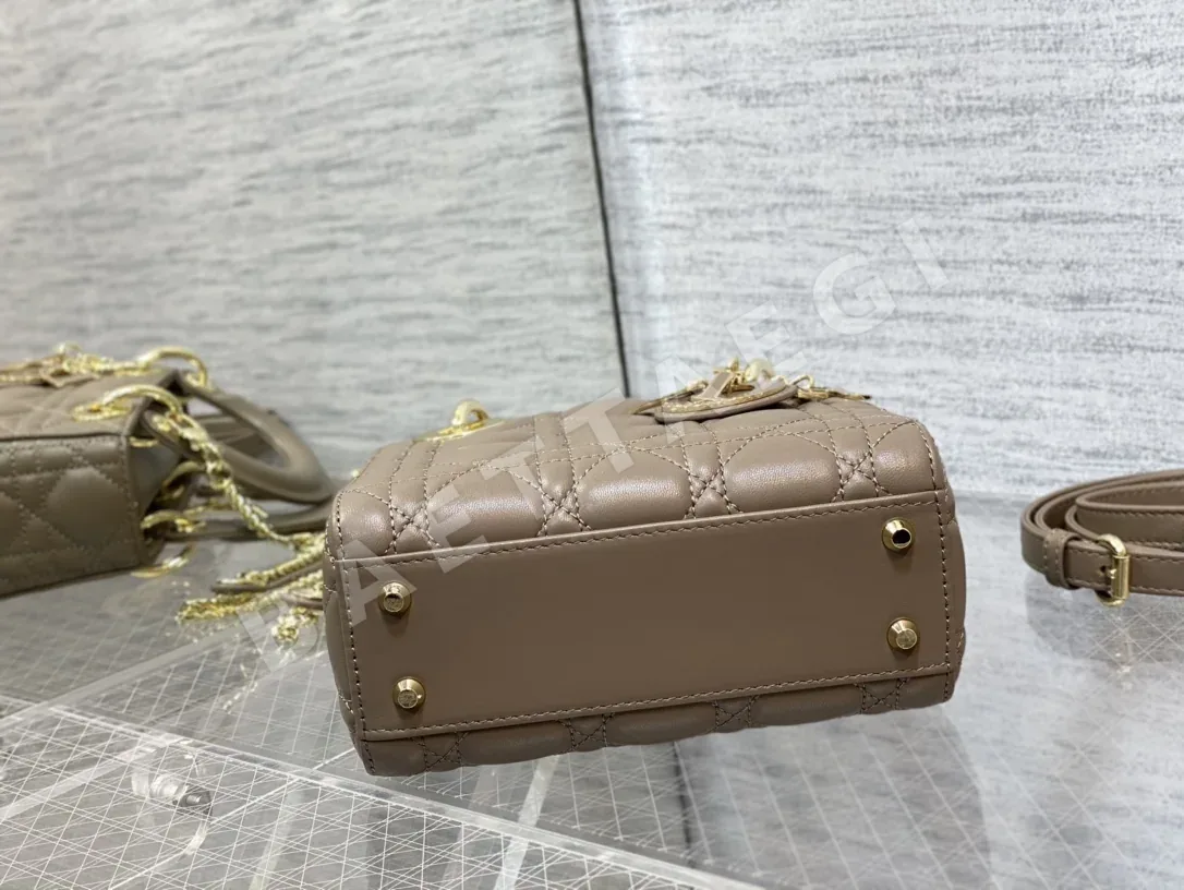 디올 빈 에나멜 버클 램스킨 핸드백 상세 이미지 7