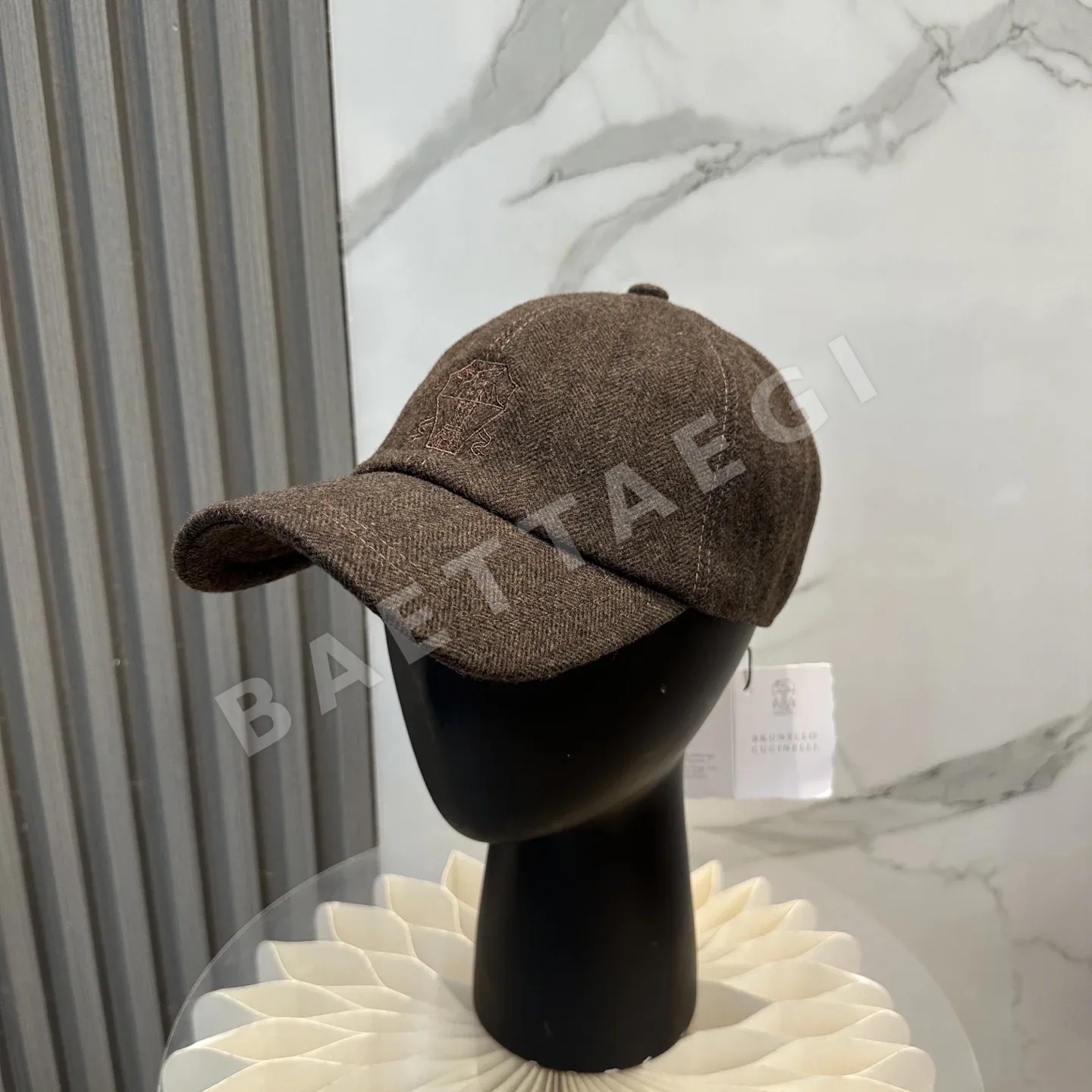 브루넬로쿠치넬리 헤링본 베이스볼 캡 185890