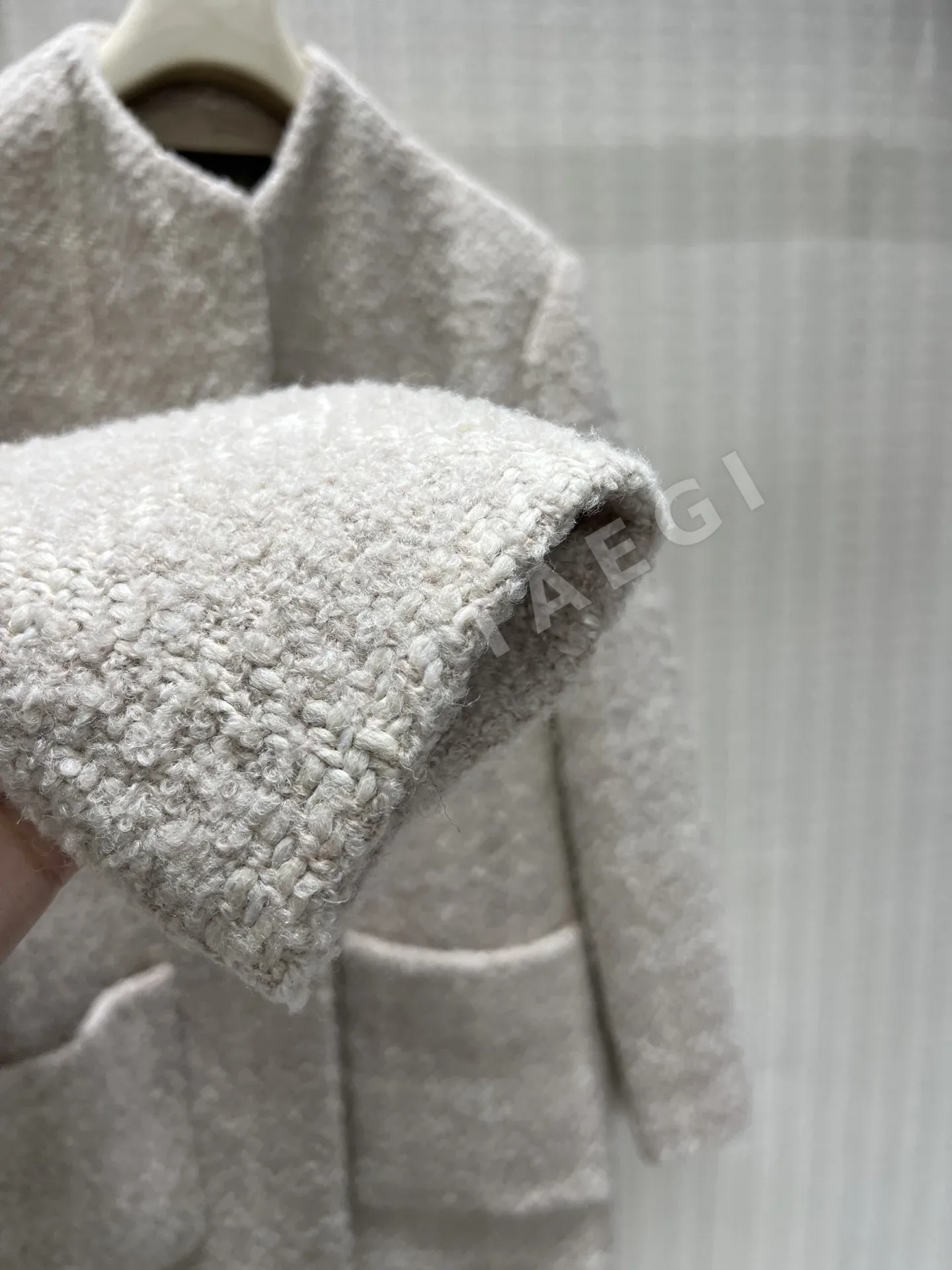 로로피아나 알파카 울 혼방 스탠드 카라 자켓 상세 이미지 8