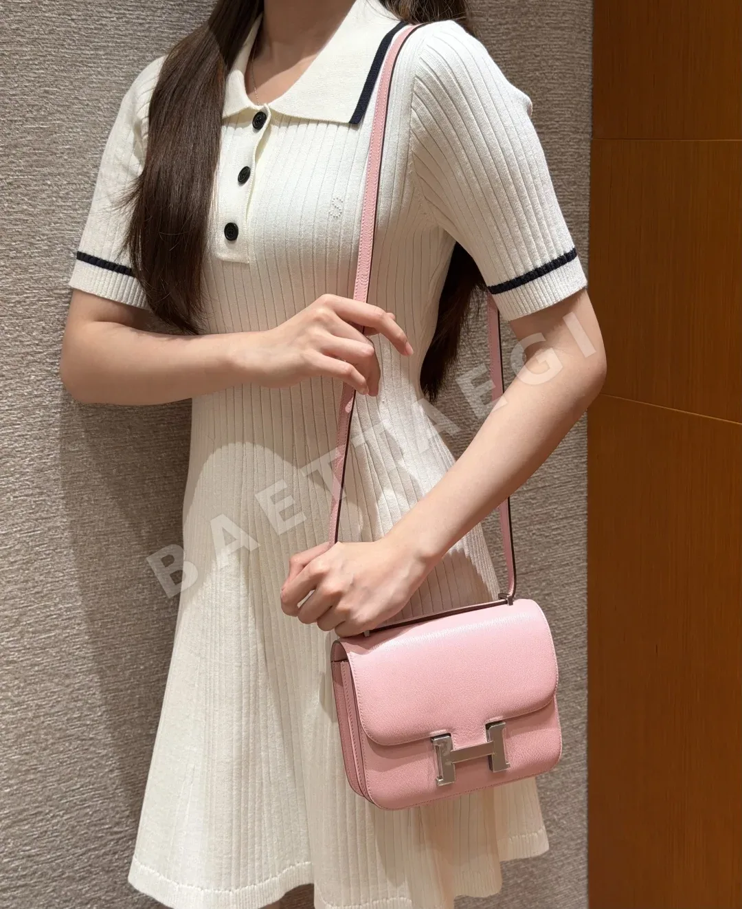 에르메스 콘스탱스 염소가죽 미니 핸드백 상세 이미지 6