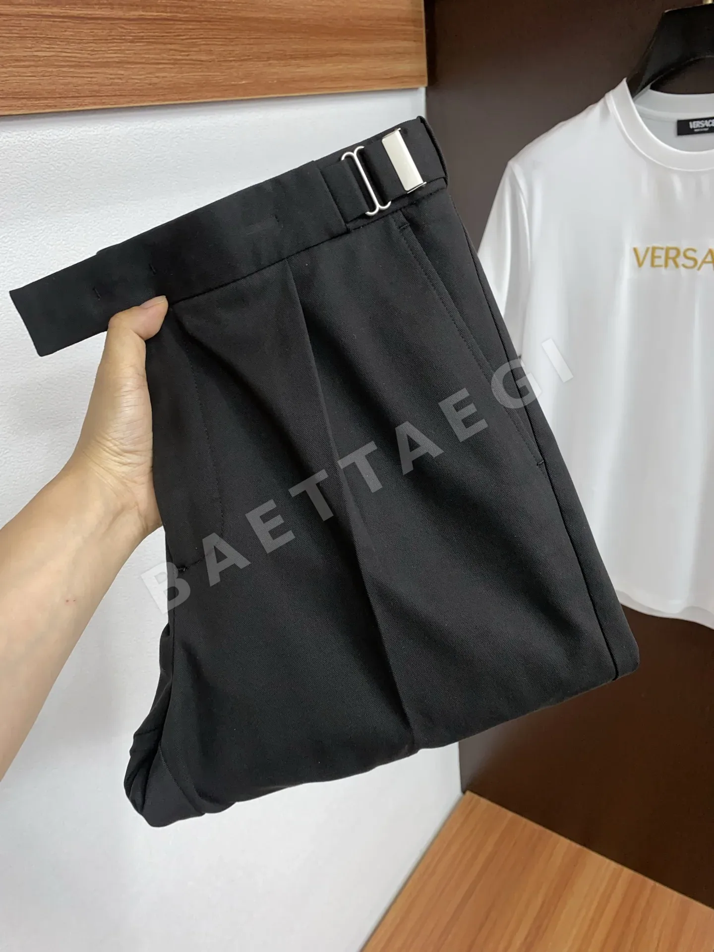 에르메스 텐셀 코튼 슬림핏 남성 바지 상세 이미지 1