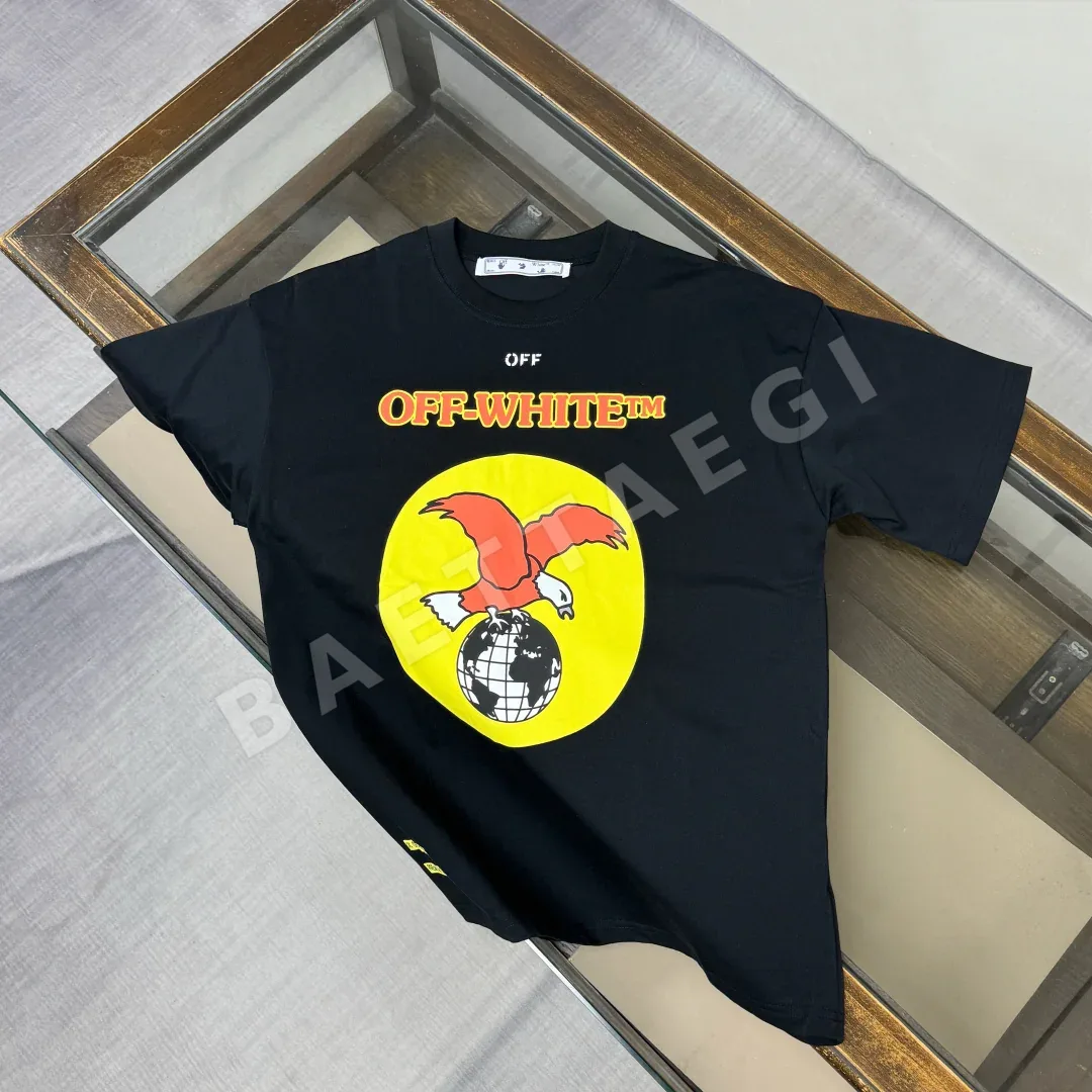 오프화이트 남성 반팔 87253