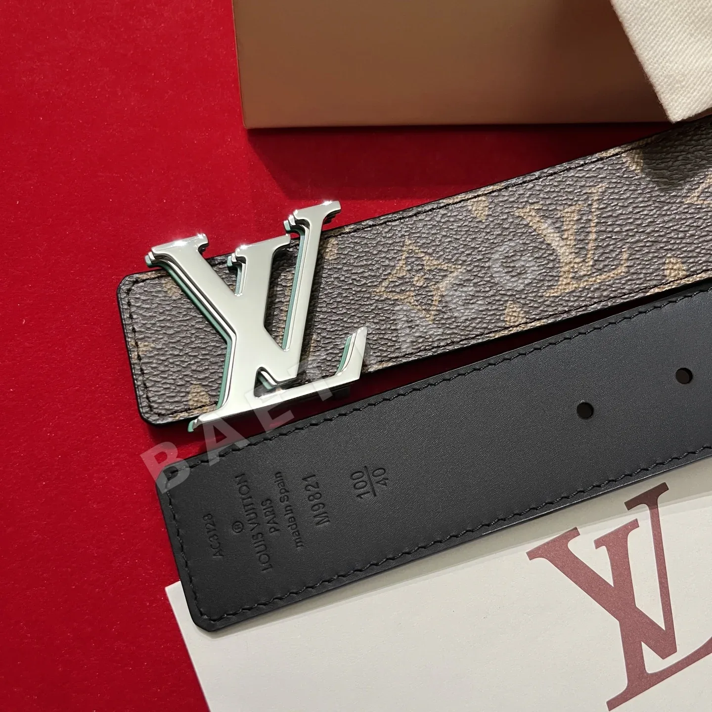 루이비통 LV 옵틱 버클 캔버스 벨트 상세 이미지 4