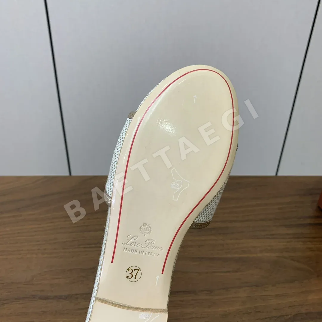 로로피아나 컬러블록 플랫 샌들 상세 이미지 8