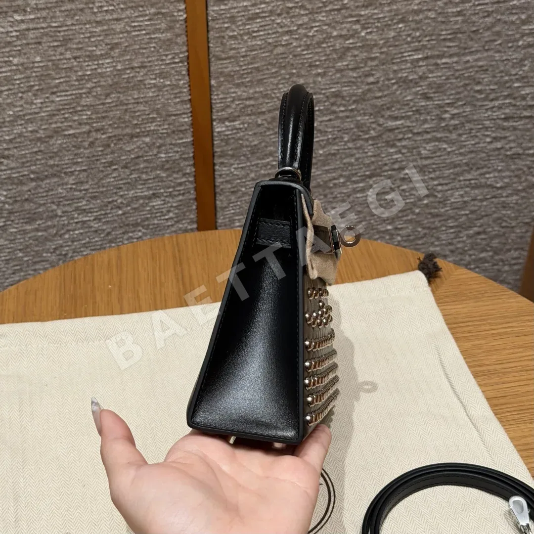 에르메스 켈리 미니 박스 가죽 가방 상세 이미지 3