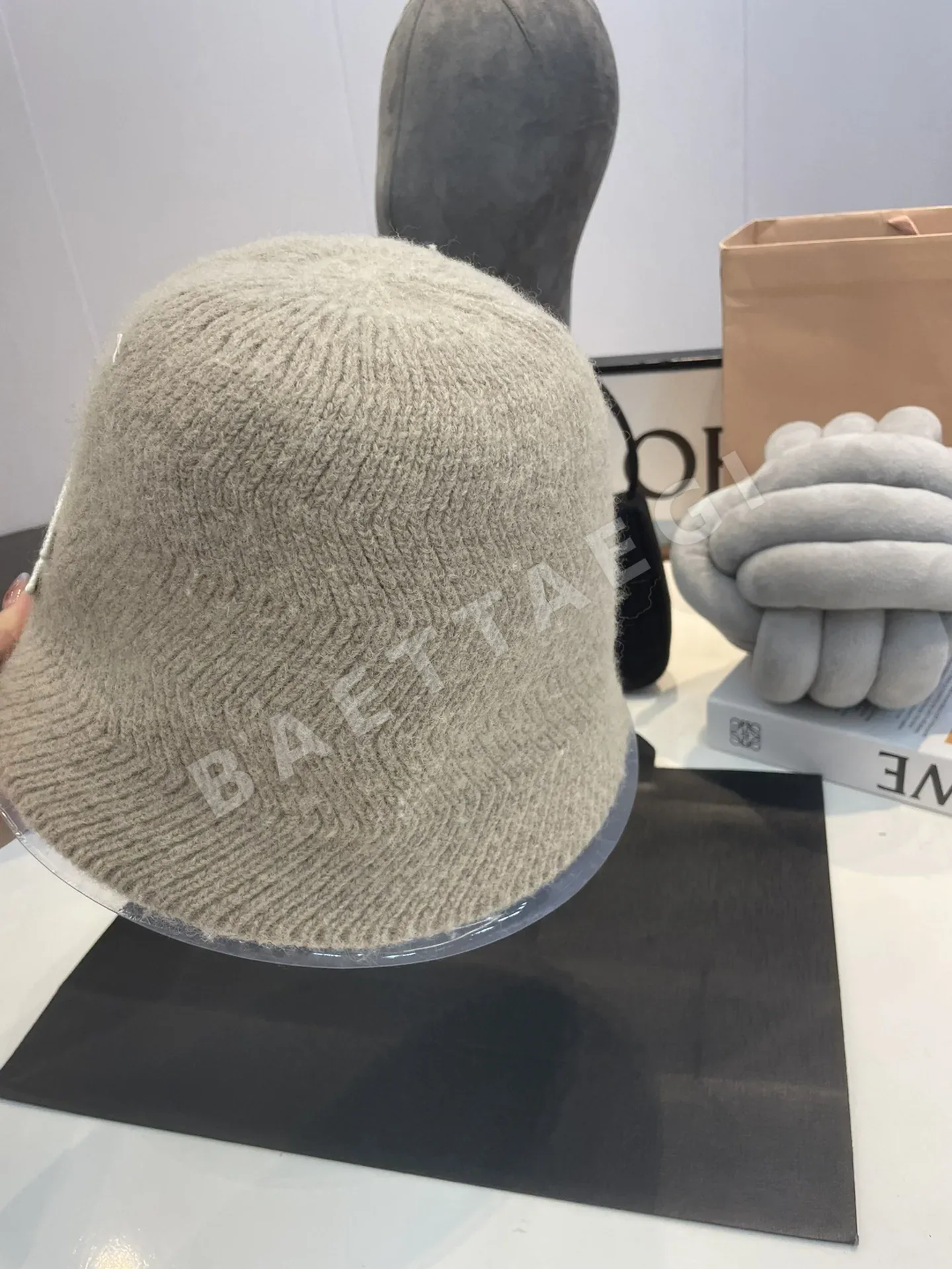 샤넬 울 버킷 햇 모자 상세 이미지 4