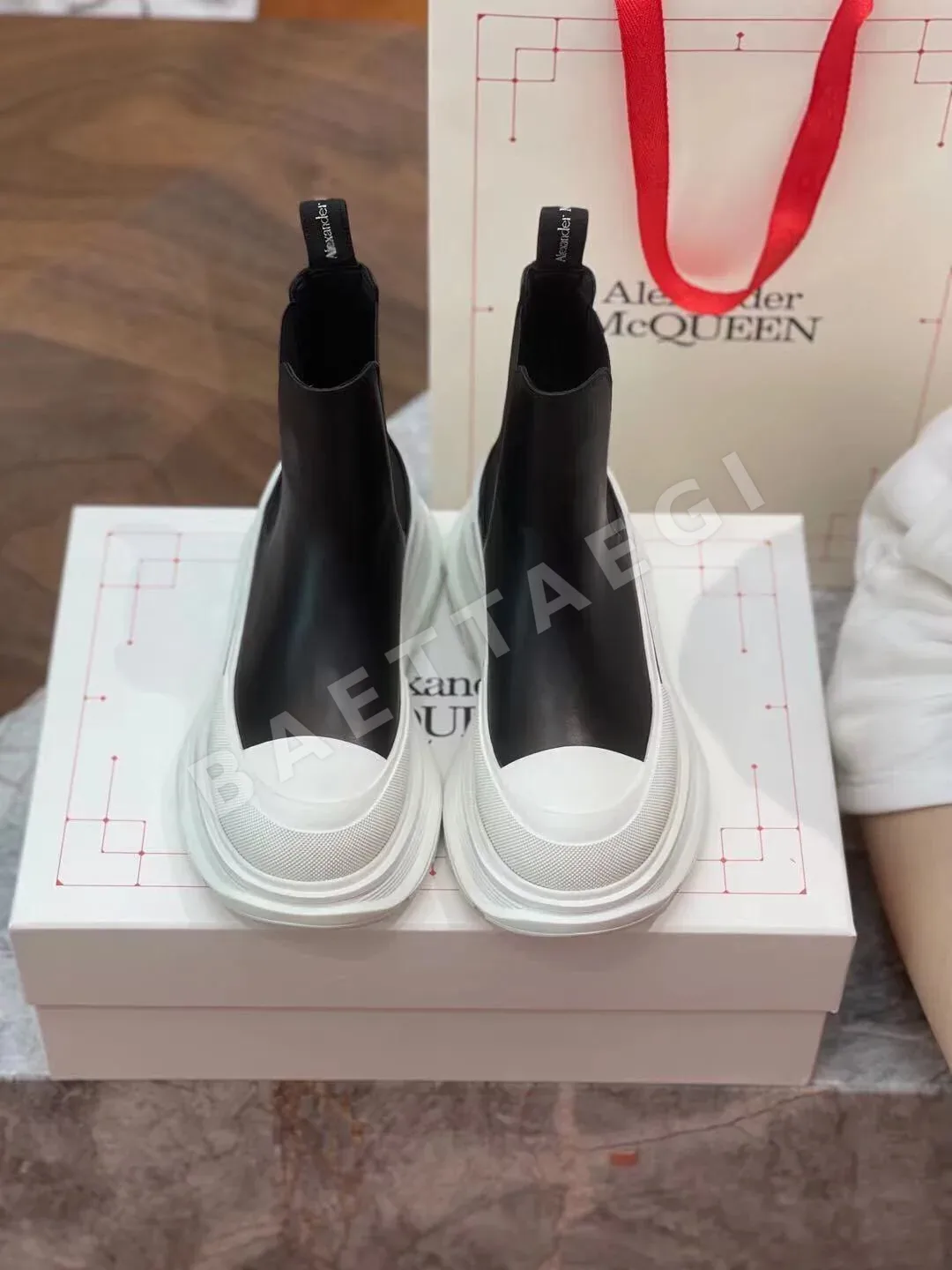 알렉산더맥퀸 플랫폼 앵클 부츠 상세 이미지 8