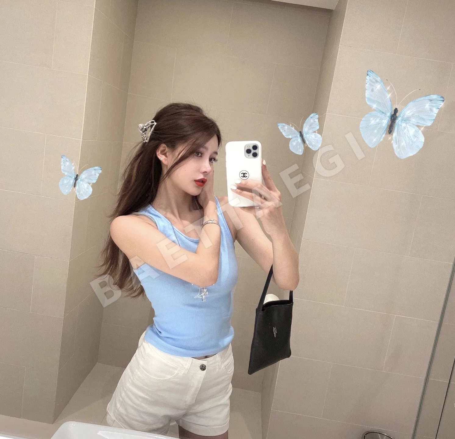 크롬하츠 드라큘라 마작 소가죽 핸드백 상세 이미지 14