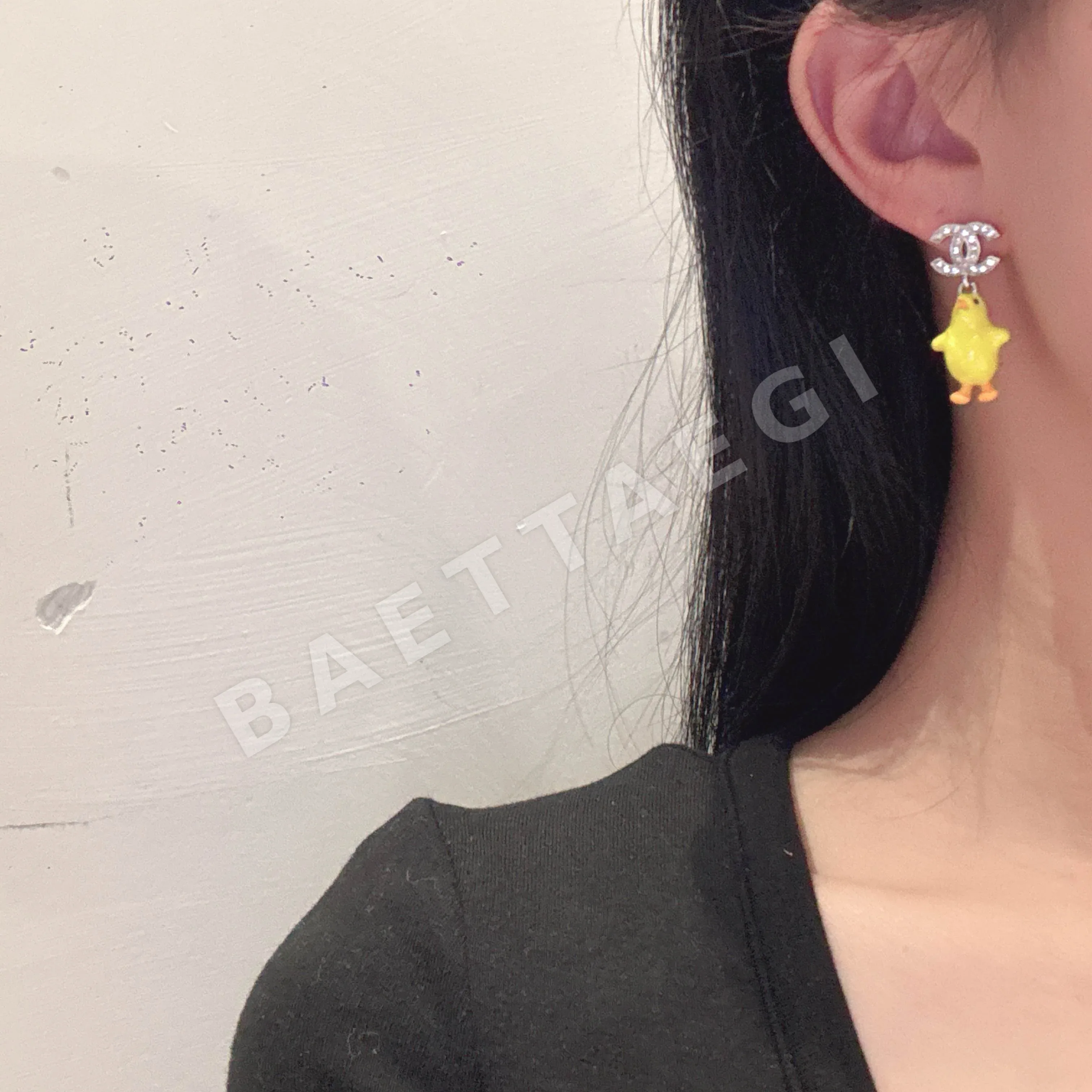 샤넬 황동 귀걸이 153437