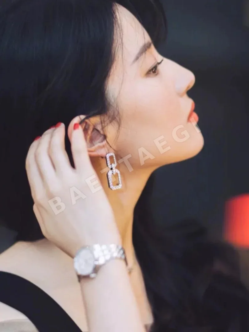 해리윈스턴 라지 루 쉐입 스터드 귀걸이 상세 이미지 3