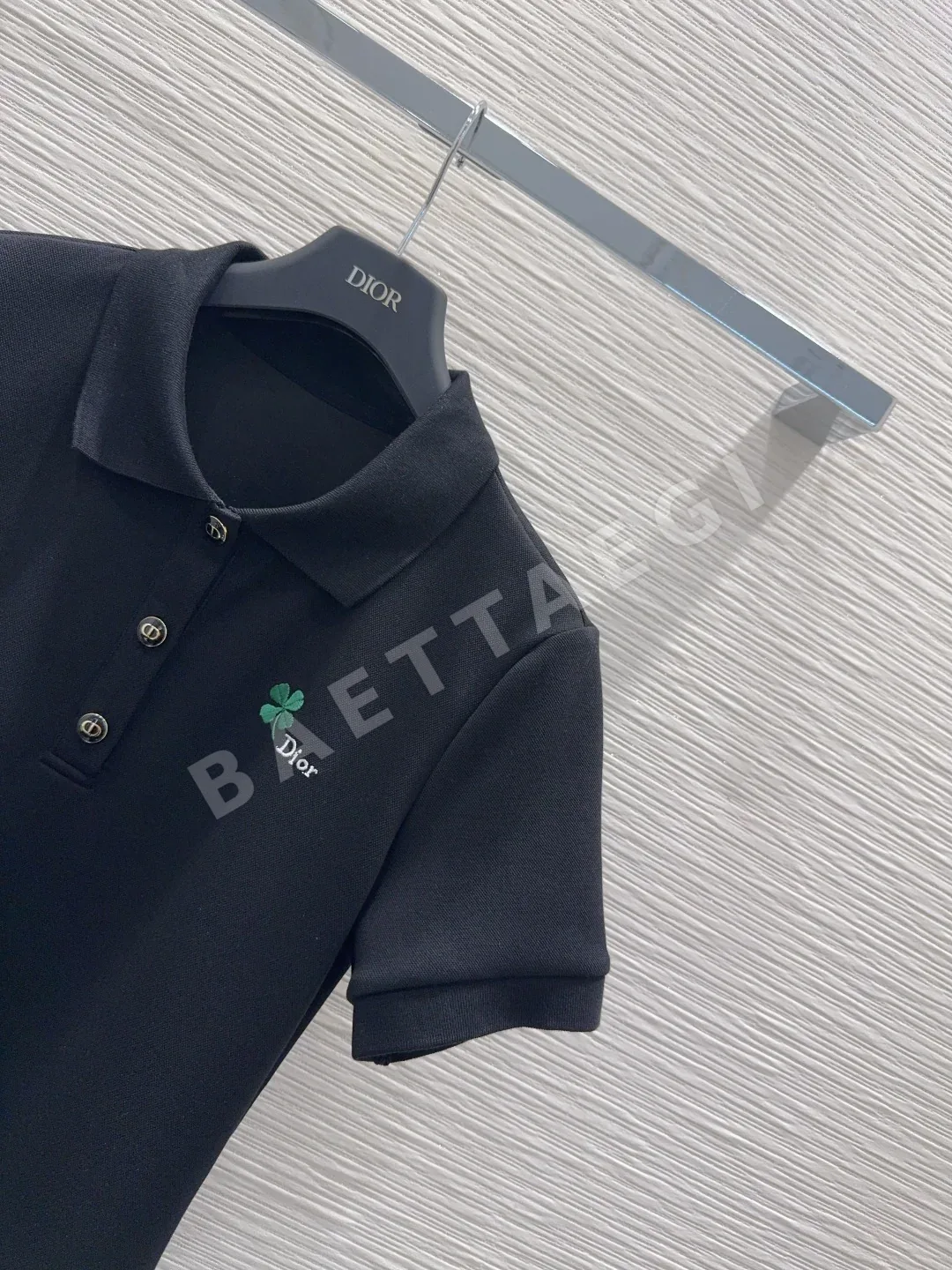 디올 폴로 카라 반소매 여성 원피스 상세 이미지 4