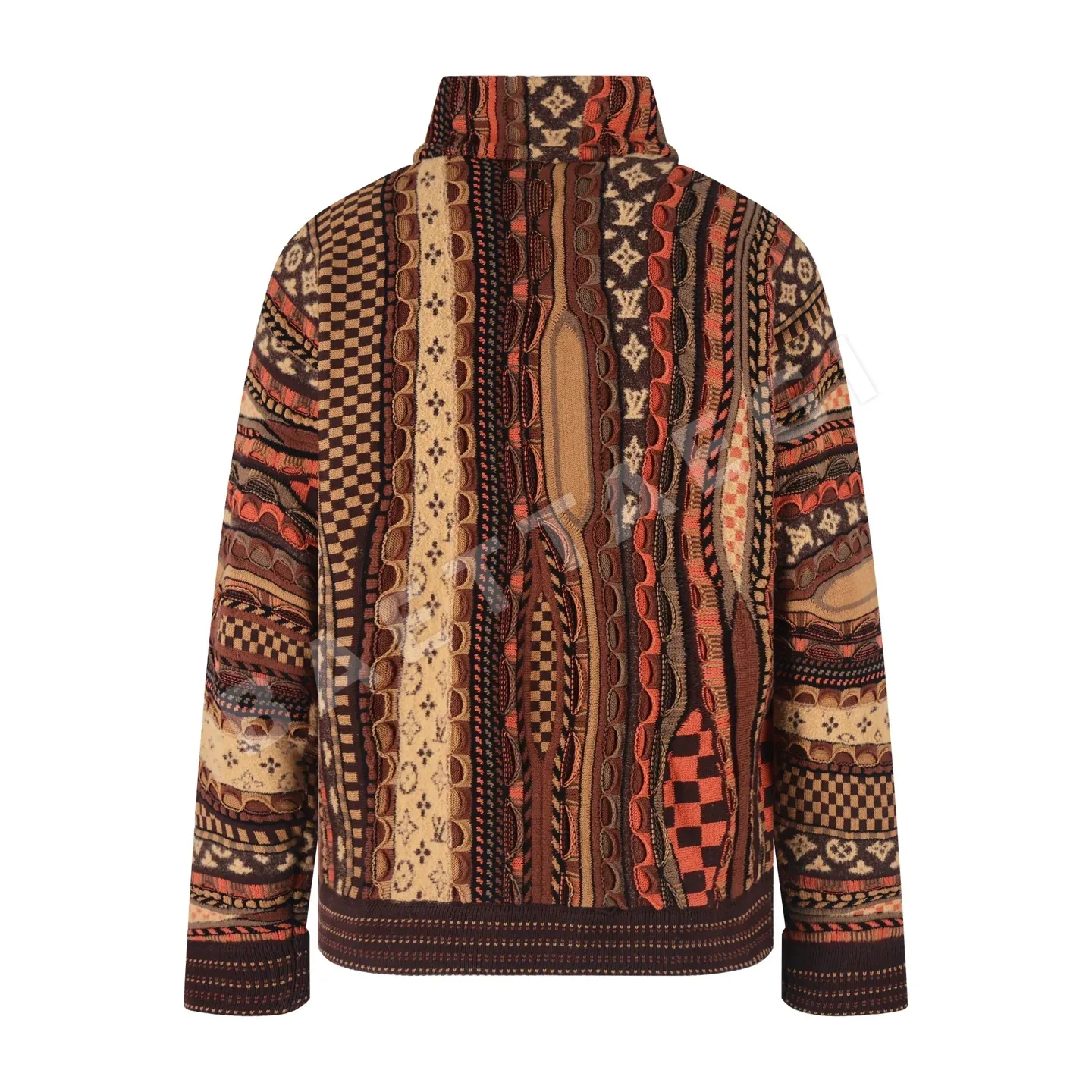 루이비통 하이넥 하프 집업 케이블 니트 상세 이미지 2