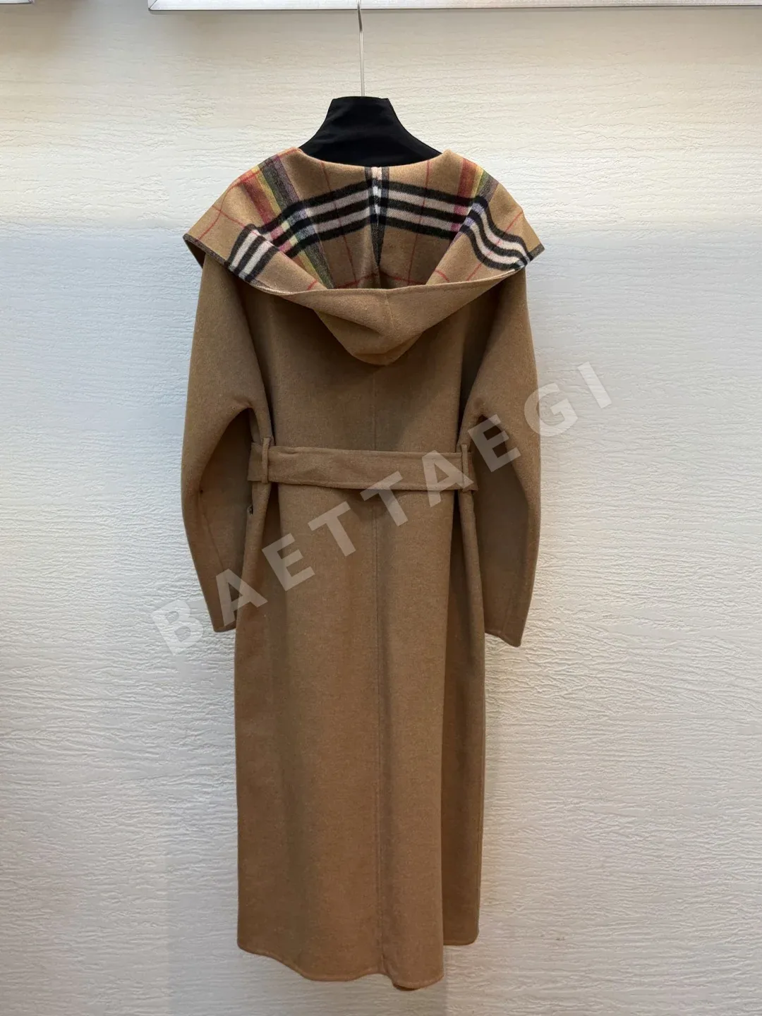 버버리 더블페이스 울 목욕가운 코트 상세 이미지 9