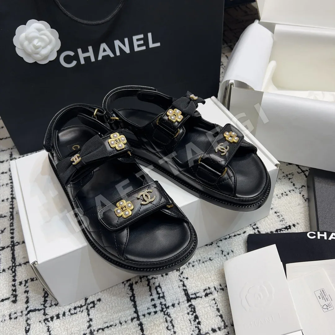 샤넬 더블 C 벨크로 비치슈즈 상세 이미지 5
