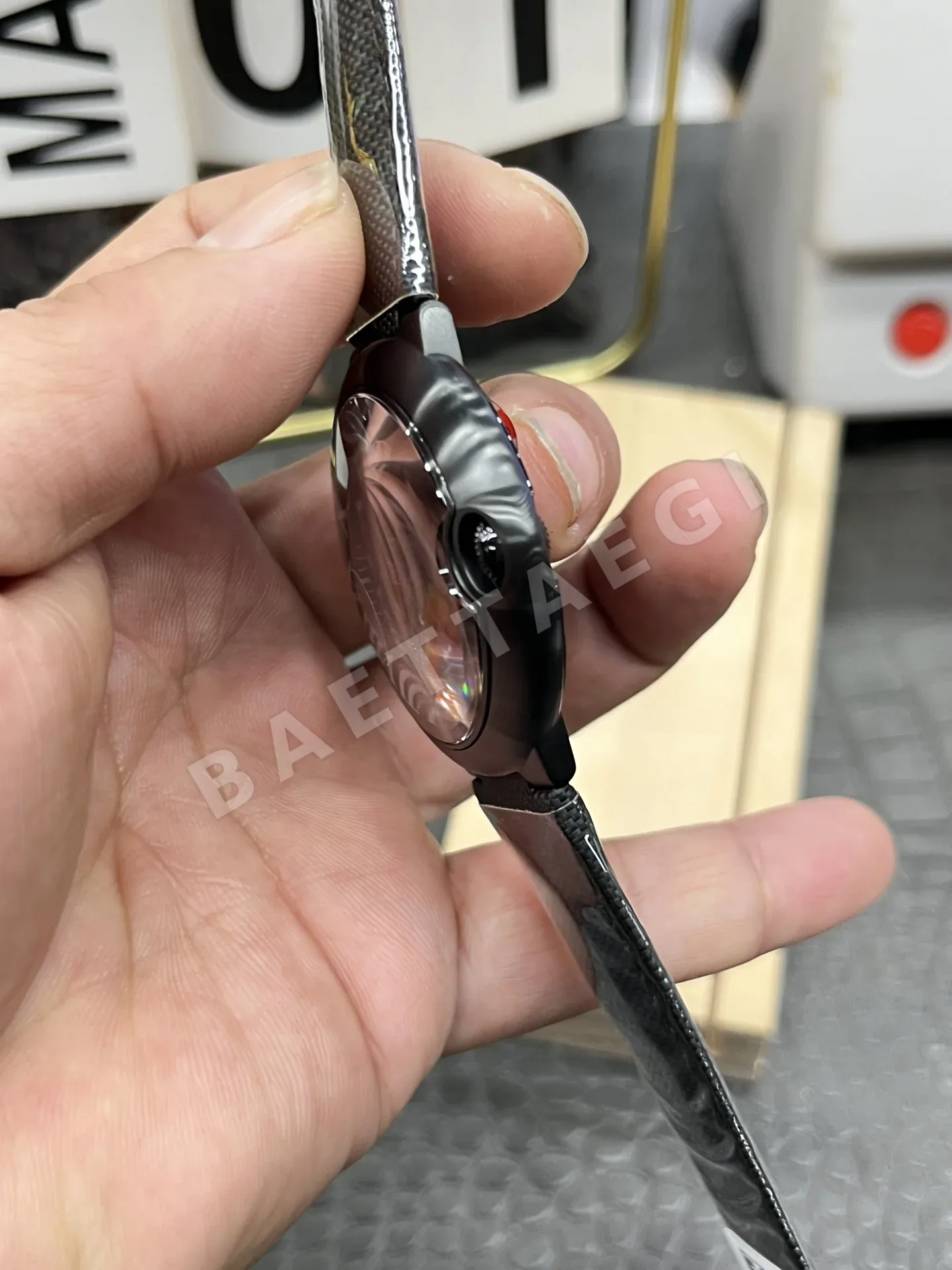 까르띠에 발롱블루 오토매틱 시계 블랙 상세 이미지 6