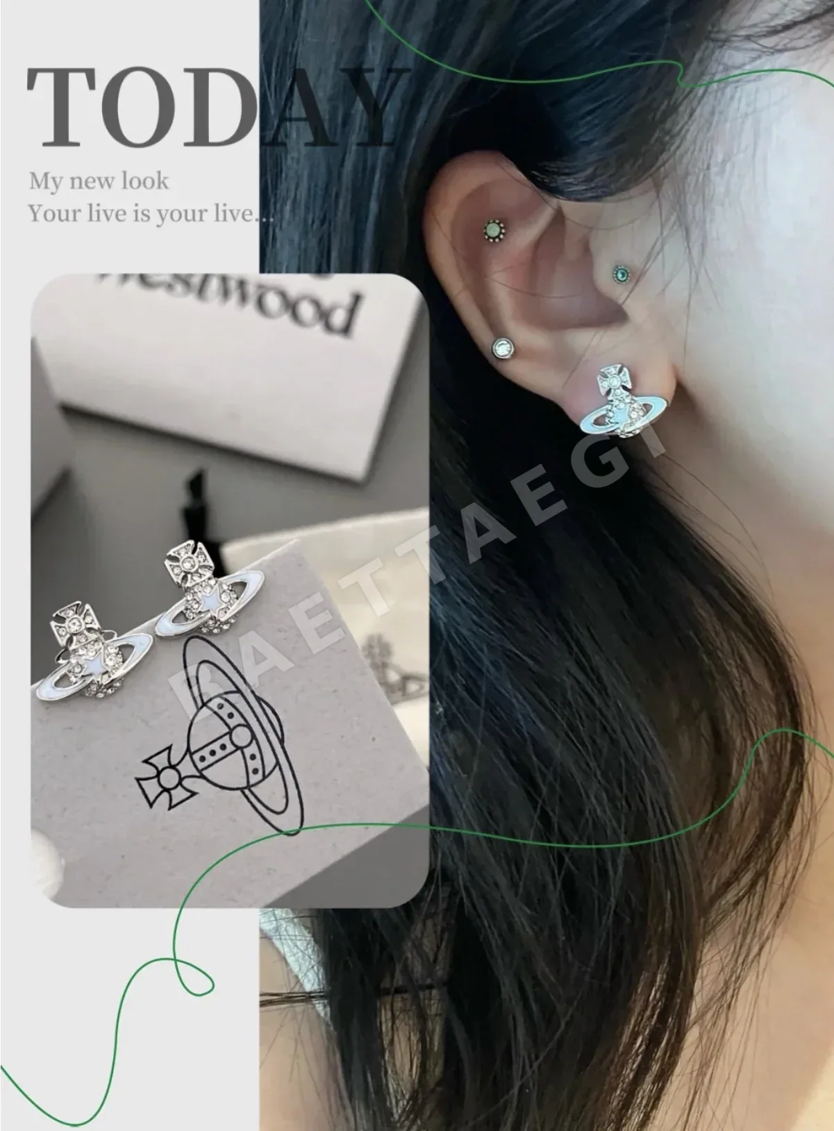 비비안웨스트우드 귀걸이 65076 Vivienne Westwood Earrings 상세 이미지 2
