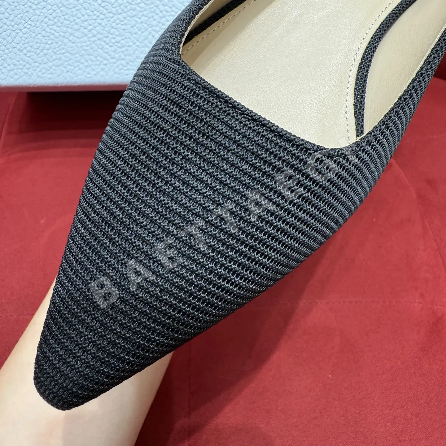 디올 발레리나 여성 블랙 테크니컬 패브릭 4SN90 상세 이미지 4