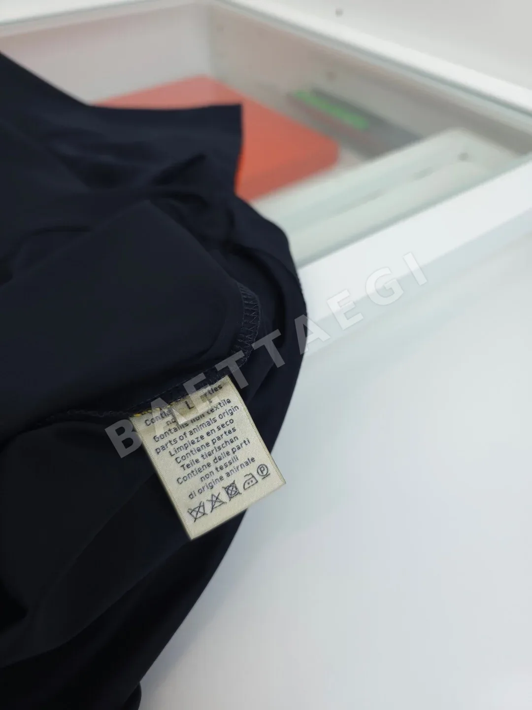 에르메스 80수 코마 코튼 크루넥 긴팔 티셔츠 상세 이미지 9