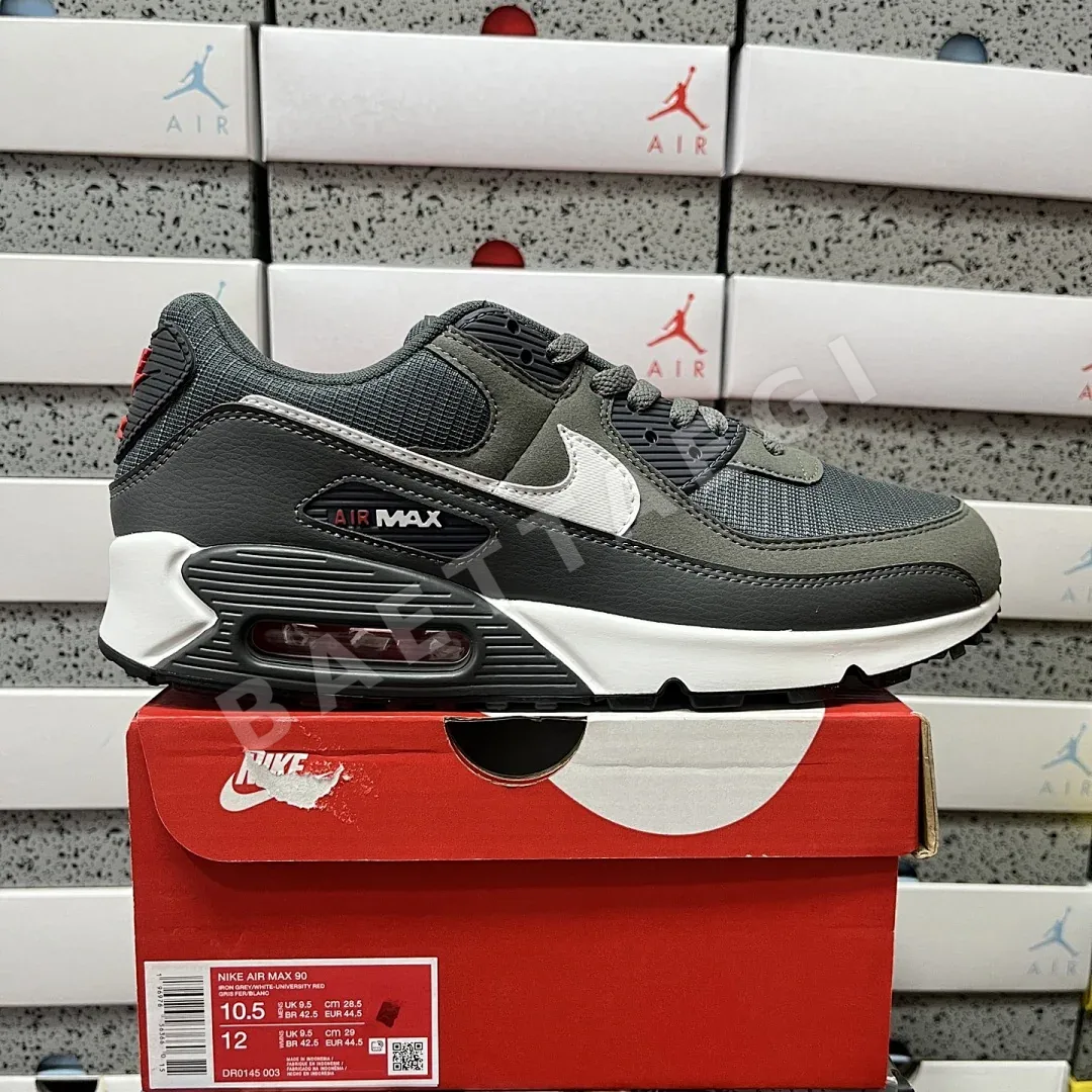 나이키 [XY] 에어 맥스 90 DR0145-003 201260 Nike Air Max 90 Iron Grey University Red