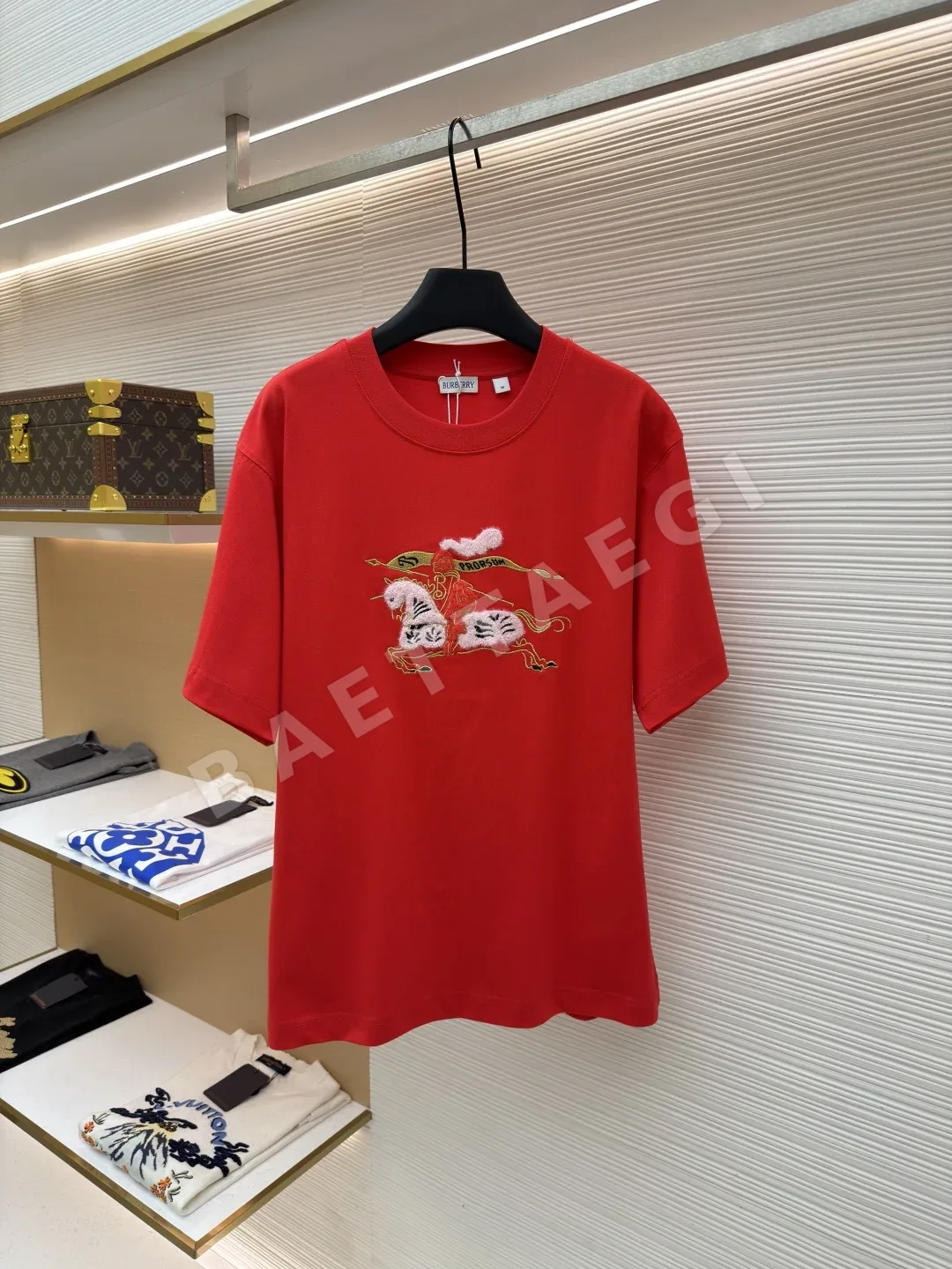 버버리 플리스 크루넥 반팔 49264