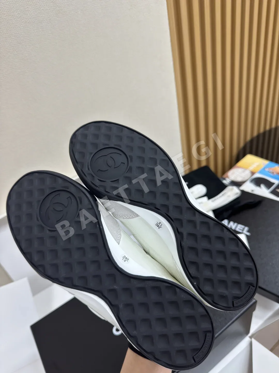 샤넬 다이아몬드 패턴 야구화 신발 상세 이미지 8