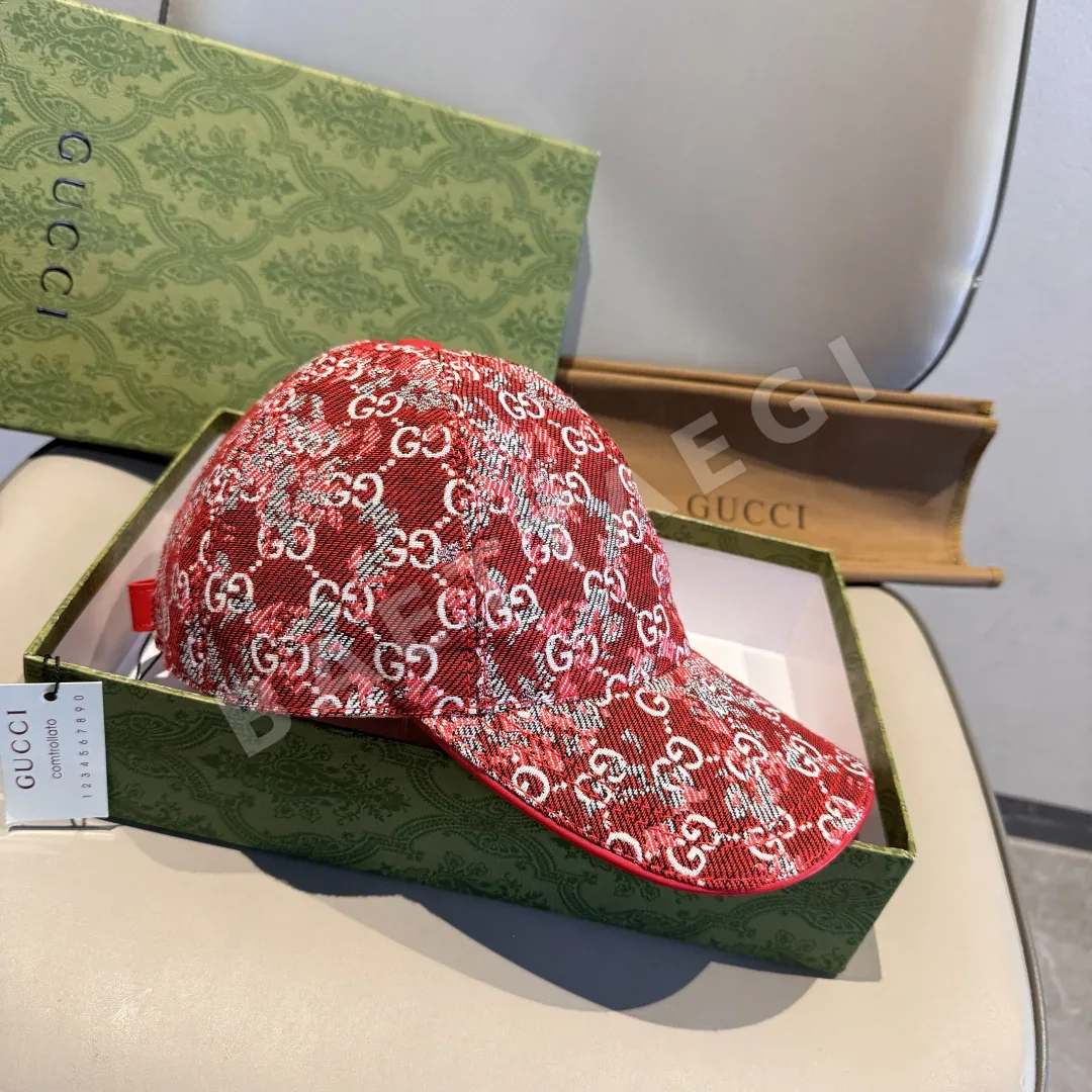 구찌 더블 G 데님 자카드 야구모자 상세 이미지 3