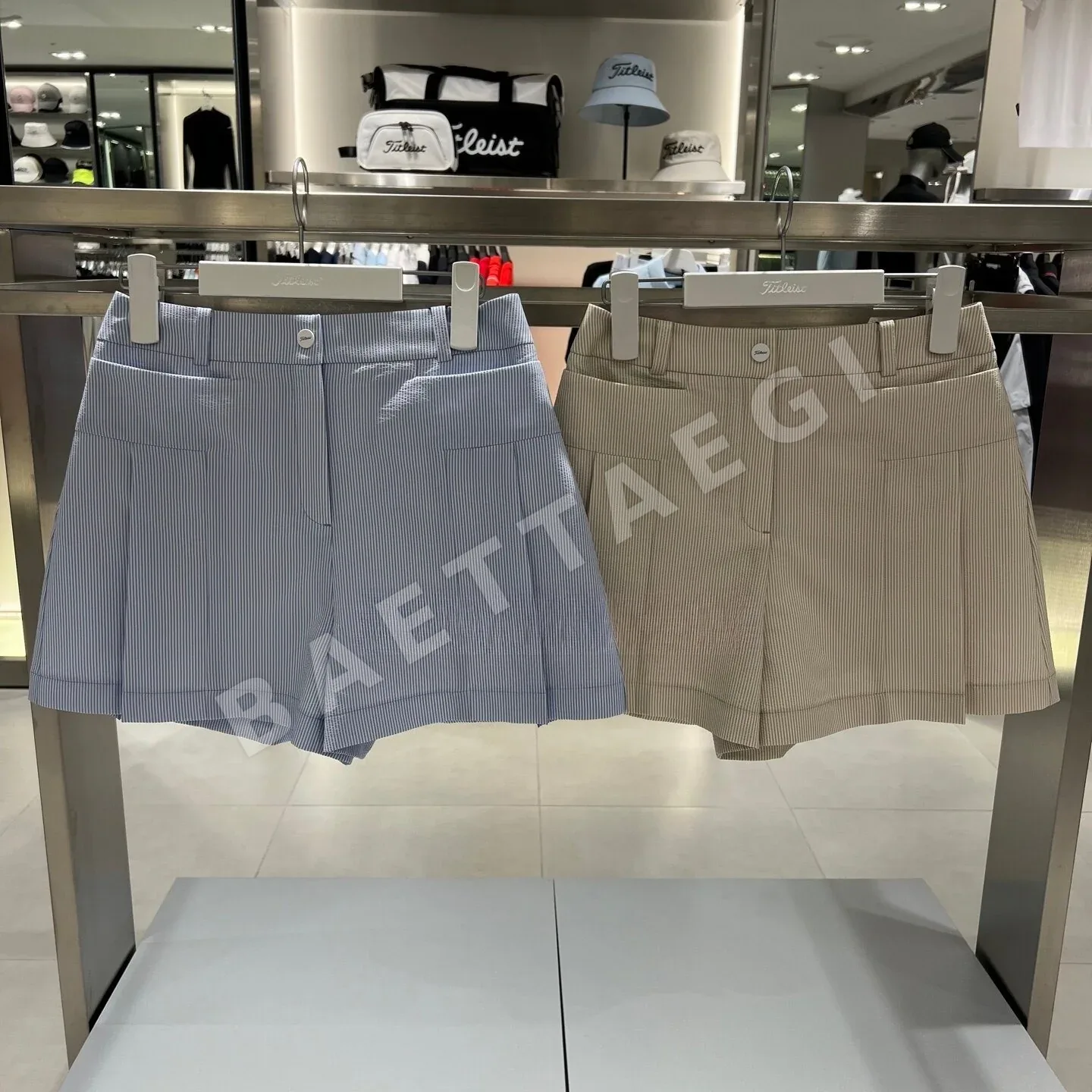 타이틀리스트 여성 세로 스트라이프 반바지 상세 이미지 2