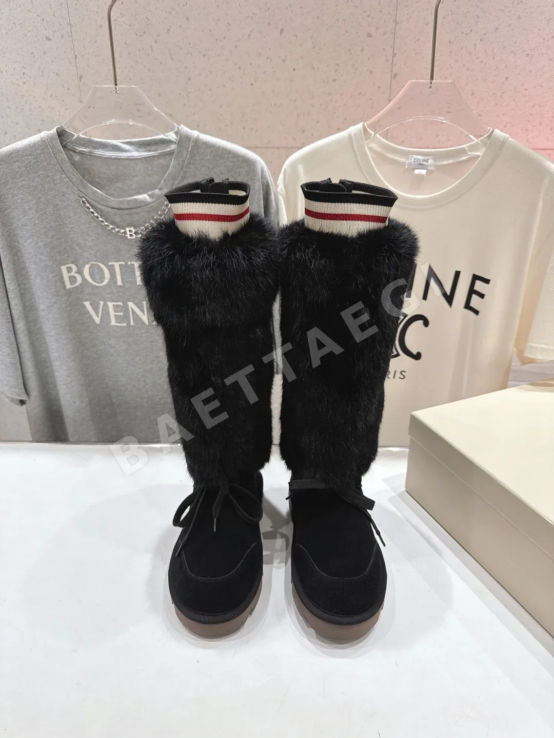 브루넬로쿠치넬리 울 안감 롱 부츠 9737