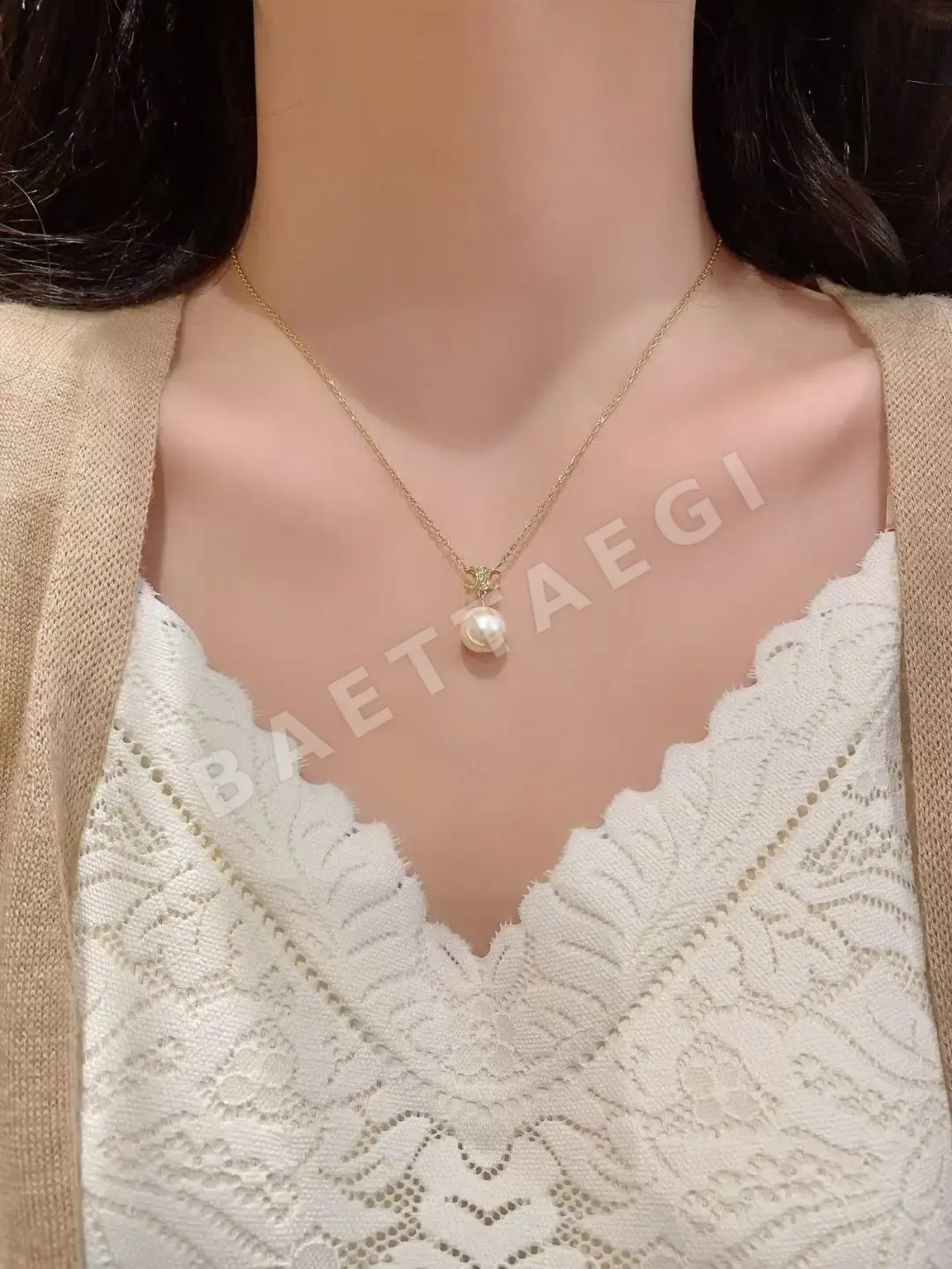 셀린느 개선문 진주 목걸이 상세 이미지 2