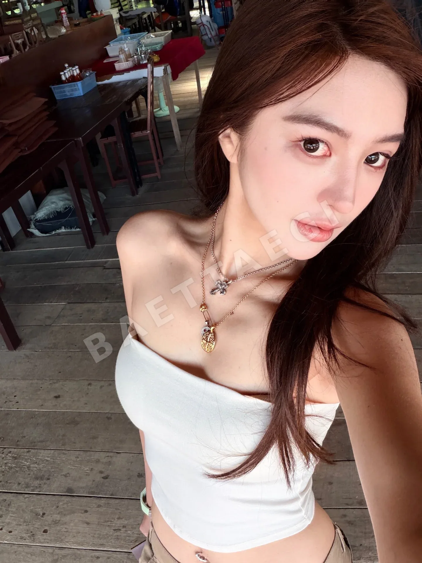 크롬하츠 실버 금도금 십자가 꽃 무늬 목걸이 상세 이미지 5