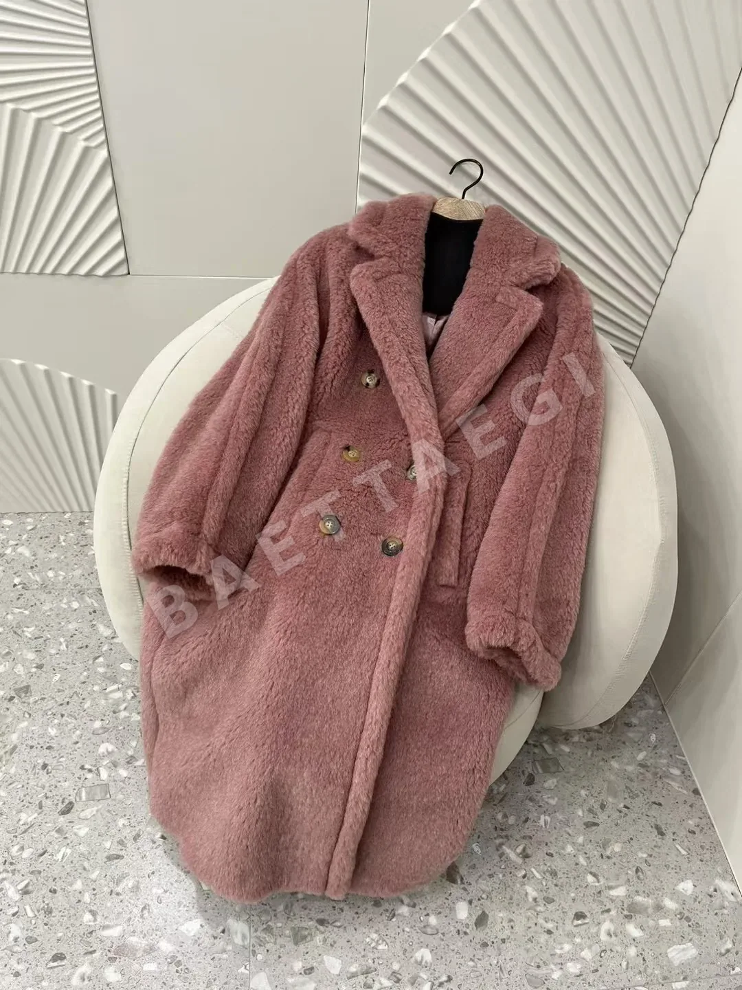 막스마라 테디 모란디 핑크 자켓 상세 이미지 3