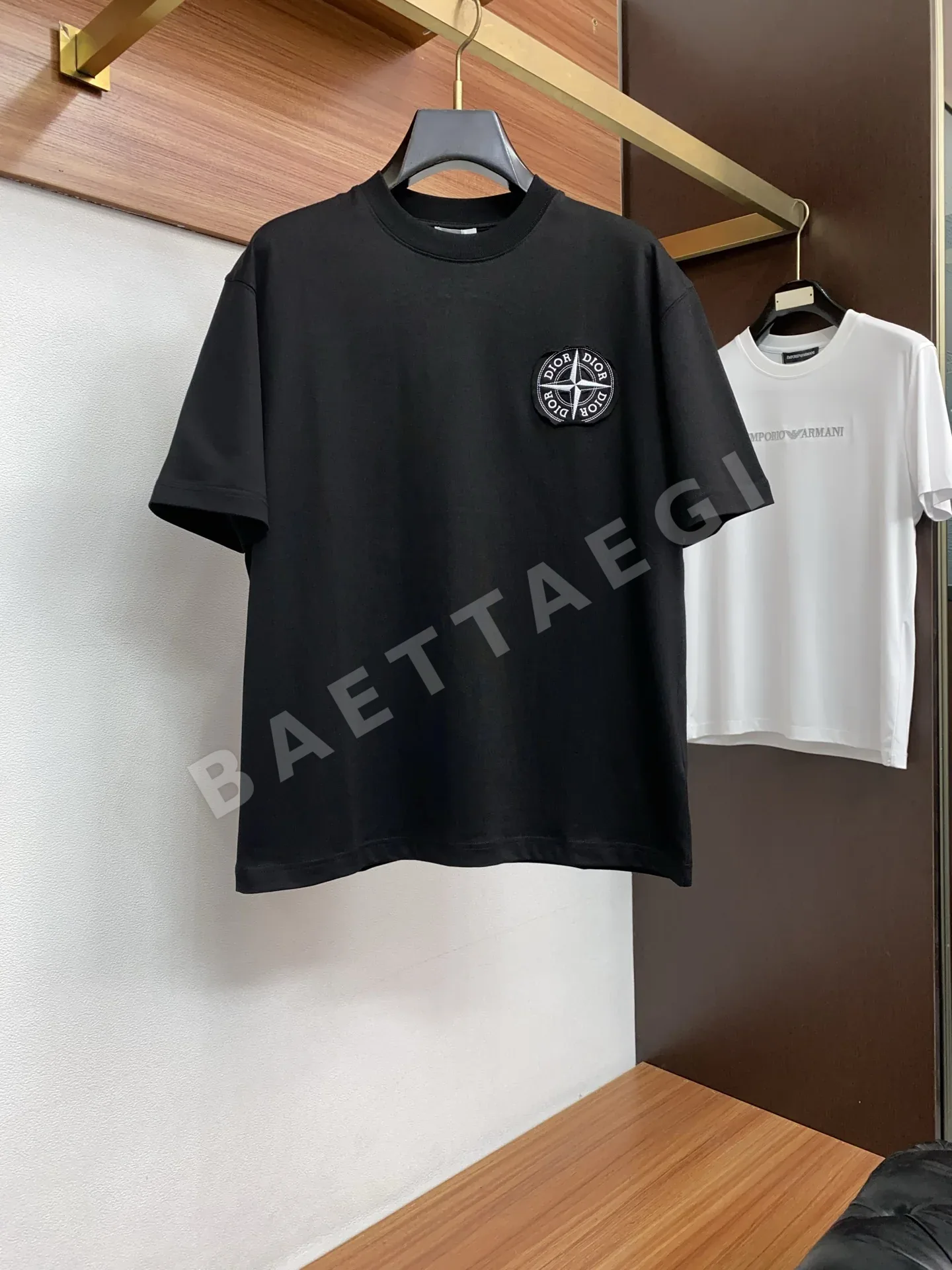 디올 크루넥 코튼 반팔 티셔츠 47266