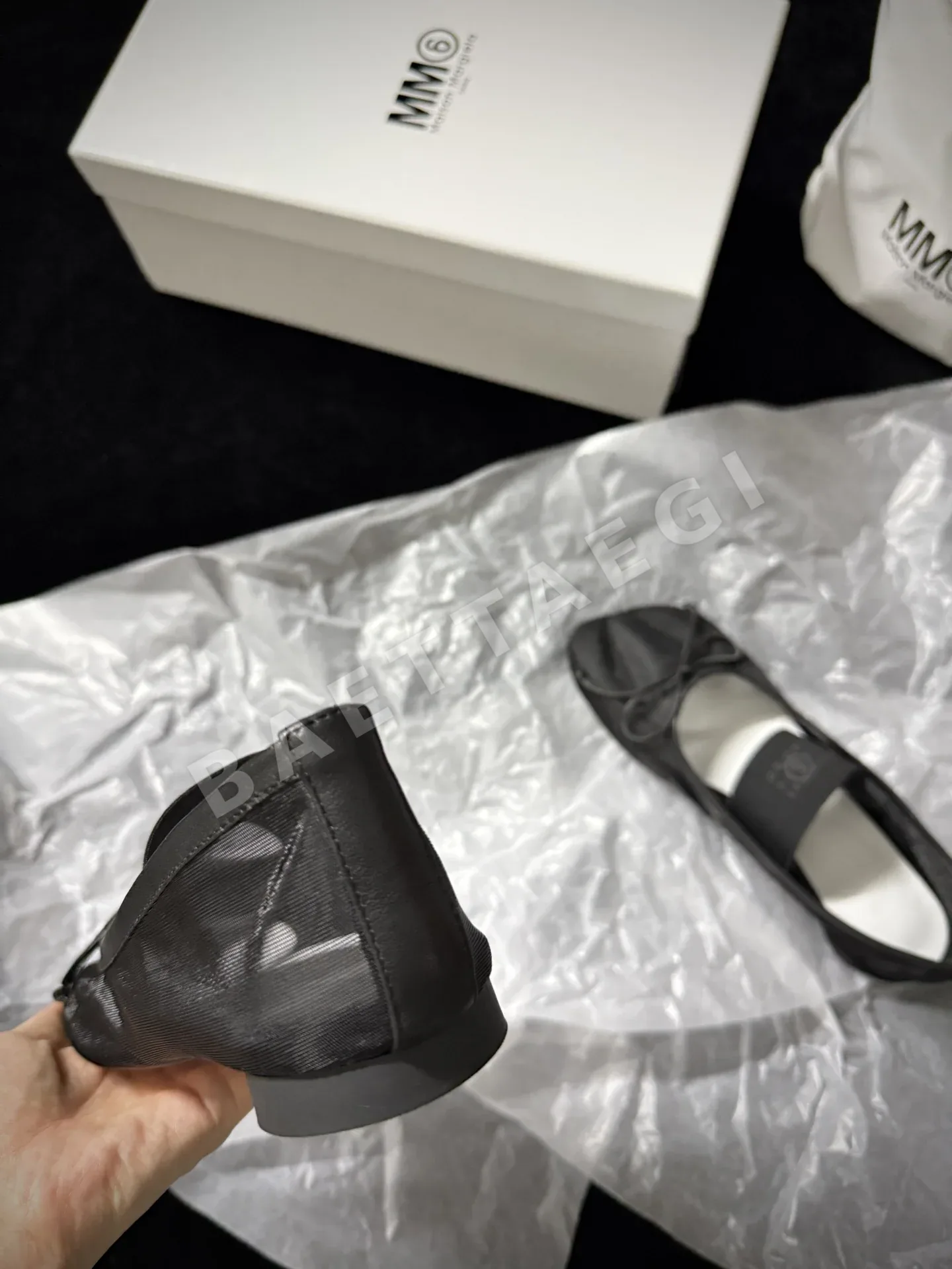 마르지엘라 새틴 리본 발레 플랫 9173 상세 이미지 8