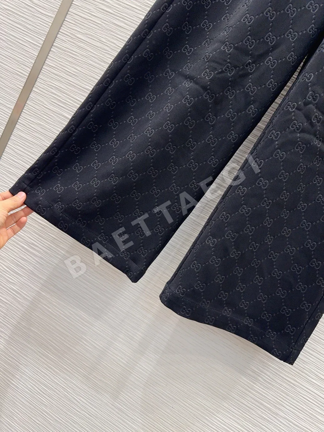 구찌 여성 린넨 롱팬츠 상세 이미지 6