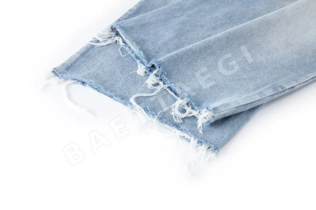 발렌시아가 워싱 가죽 블루 남성 청바지 레플리카 46921 Balenciaga 상세 이미지 6
