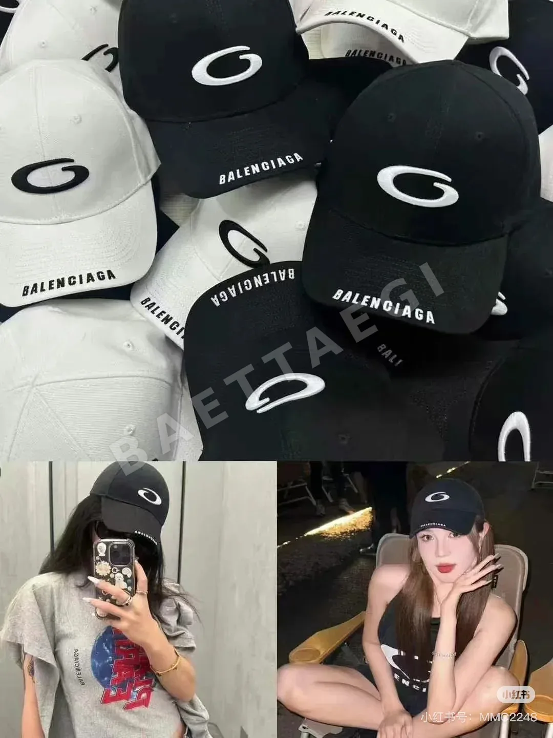 발렌시아가 자수 야구모자 상세 이미지 10
