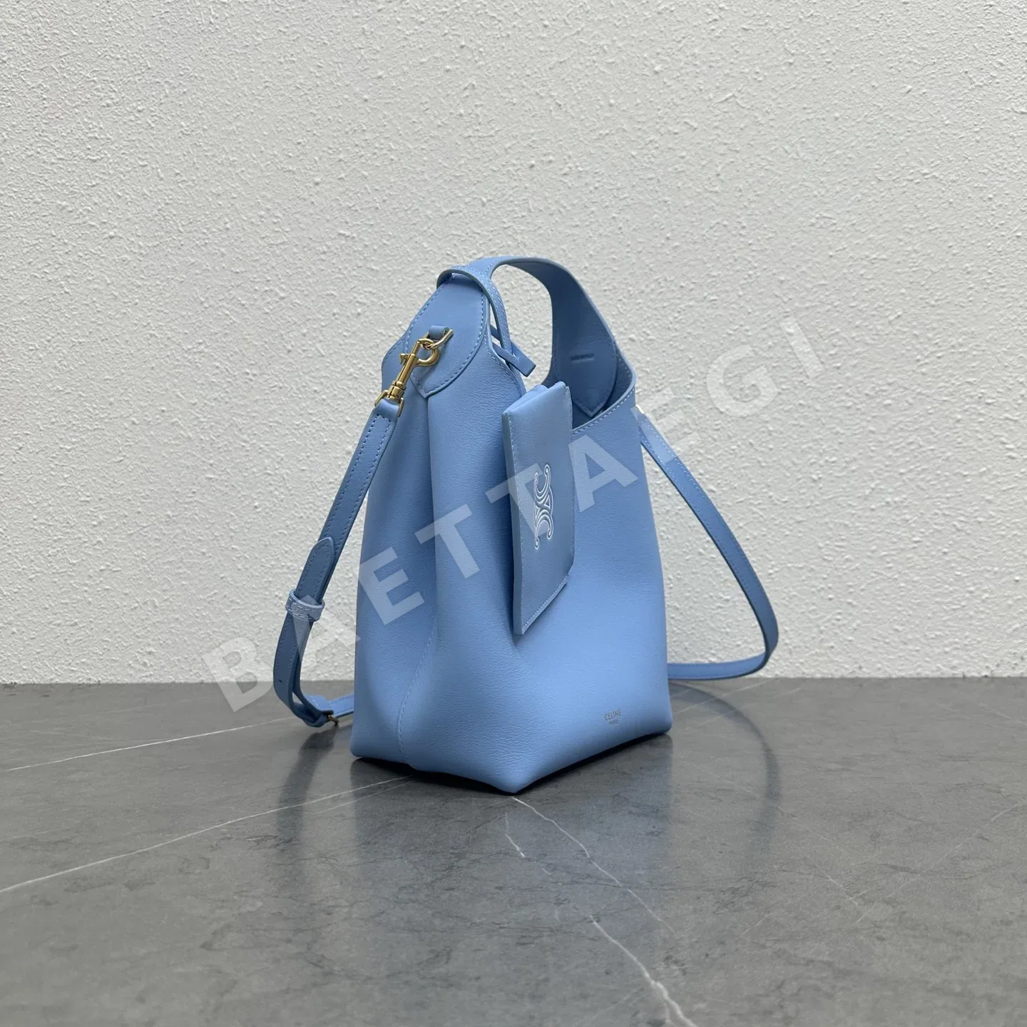 셀린느 블루 송아지가죽 호보백 상세 이미지 2
