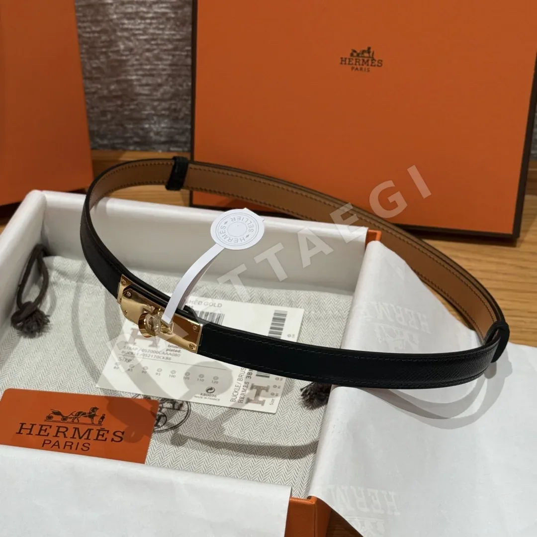 에르메스 켈리 버클 18mm 에슈프롬 가죽 벨트 상세 이미지 5
