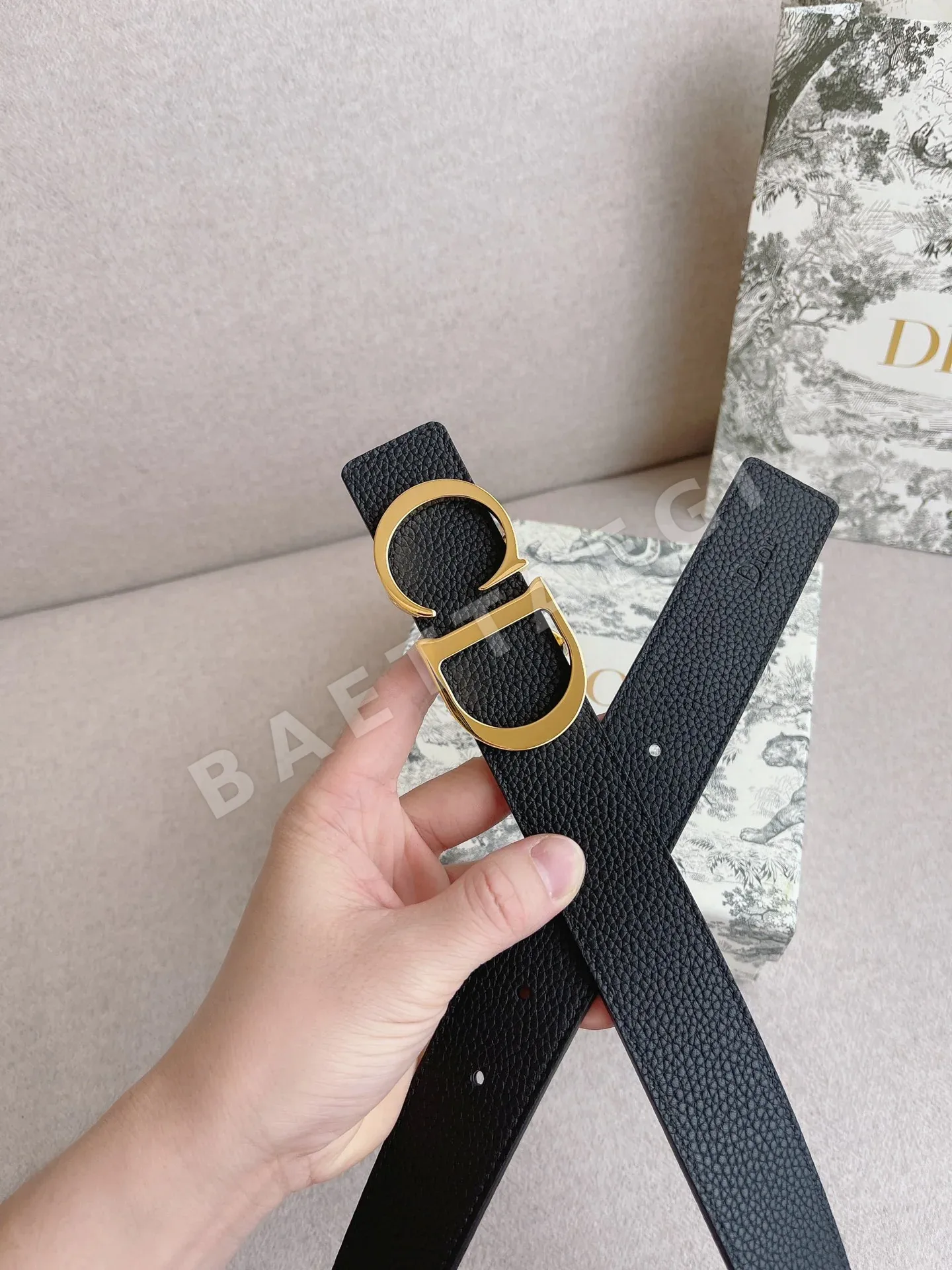 디올 CD 로고 남성용 벨트 상세 이미지 7