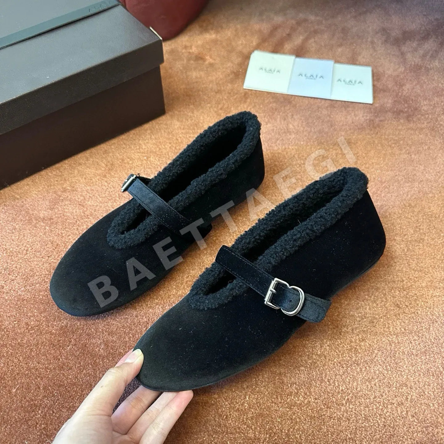 알라이아 꼬임 발레 슈즈 상세 이미지 2
