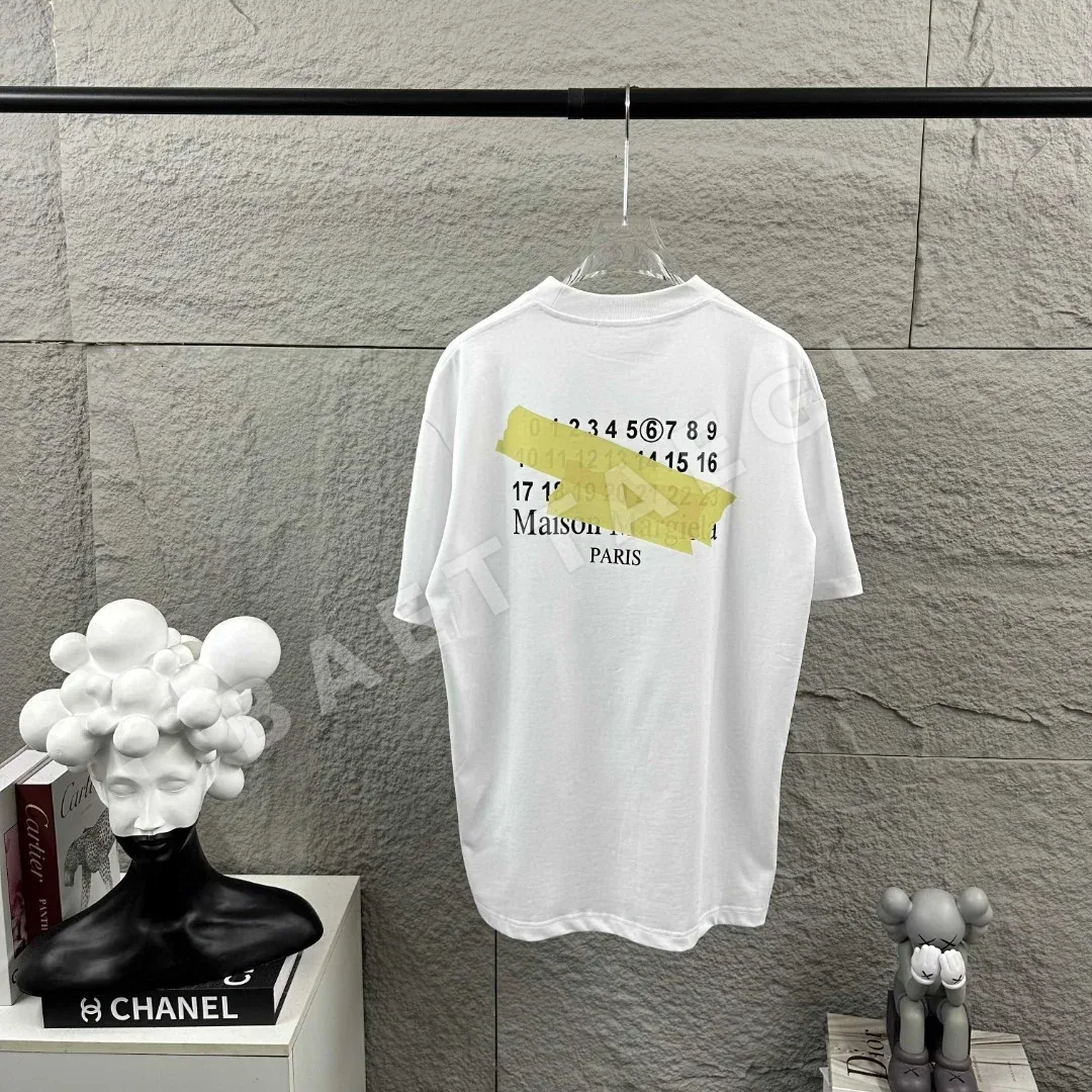 마르지엘라 3D 자수 열전사 반팔 티셔츠 88729