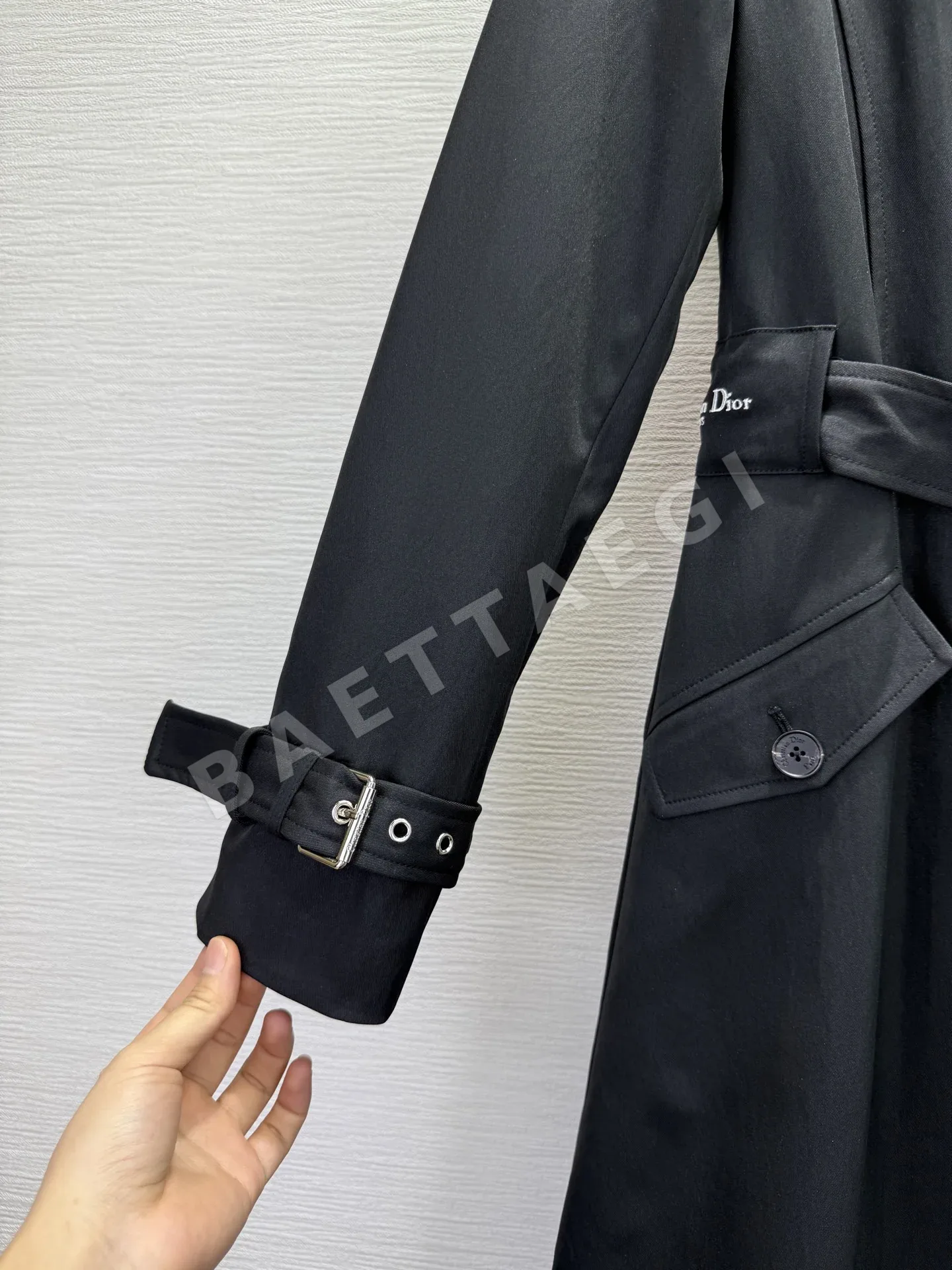 디올 더블 브레스트 롱 트렌치 코트 상세 이미지 7
