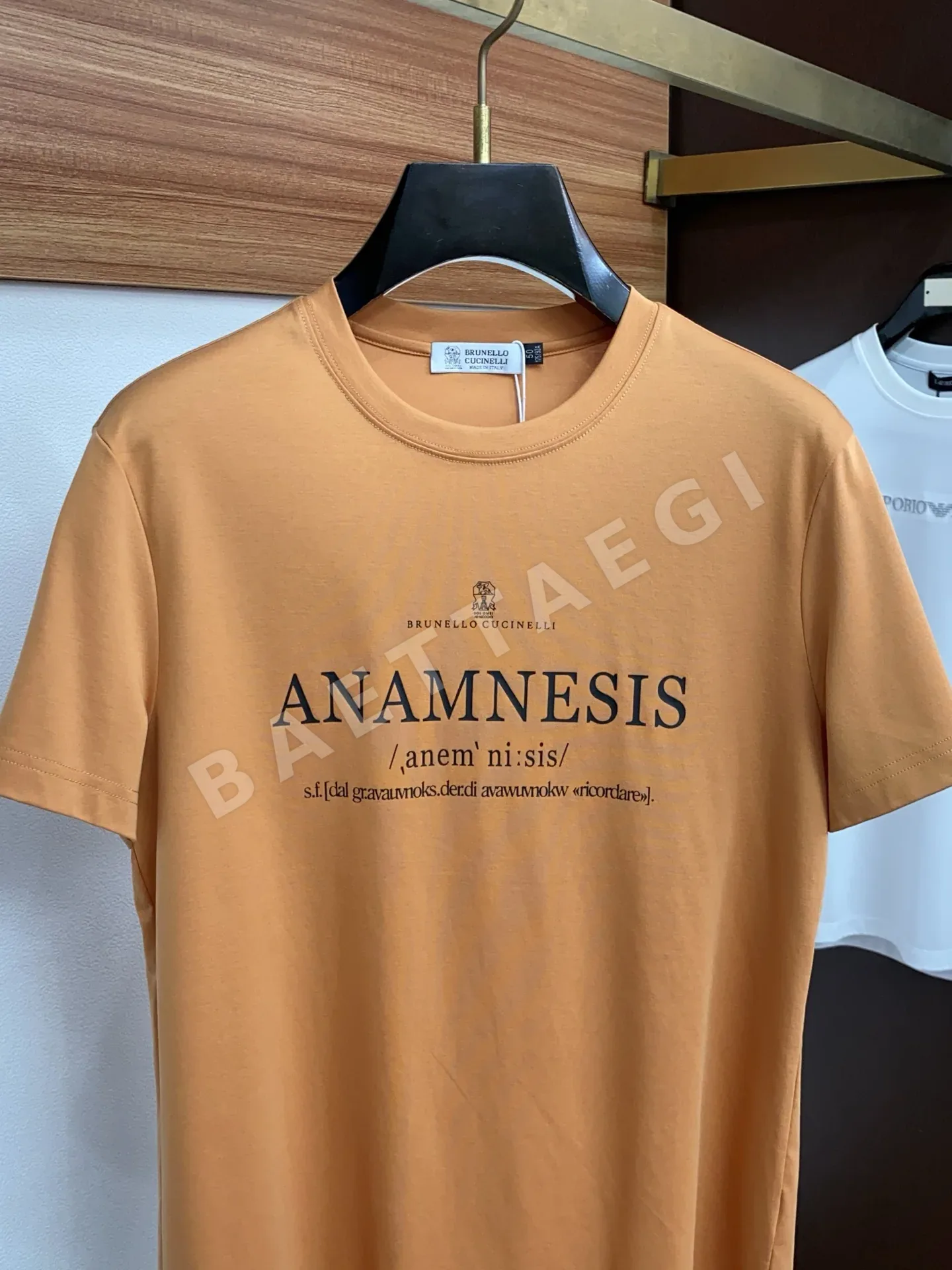 브루넬로쿠치넬리 남성 크루넥 반팔 셔츠 상세 이미지 2