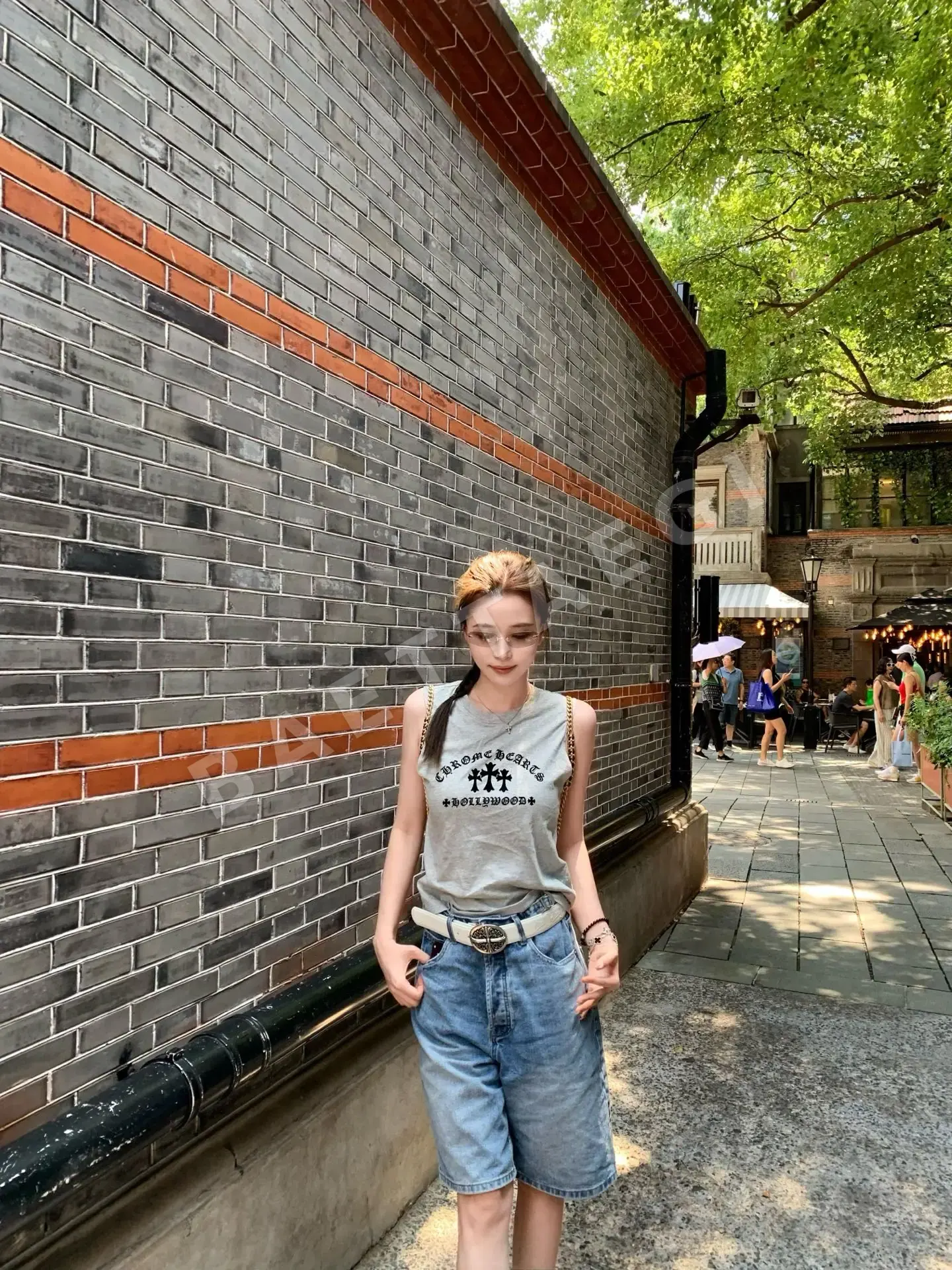크롬하츠 플로키 가공 30 크로스 반팔 티셔츠 상세 이미지 6