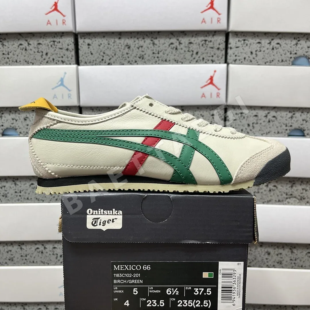 오니츠카타이거 [QC] 멕시코 66 1183C102-201 202299 Onitsuka Tiger Mexico 66 Birch Green Red