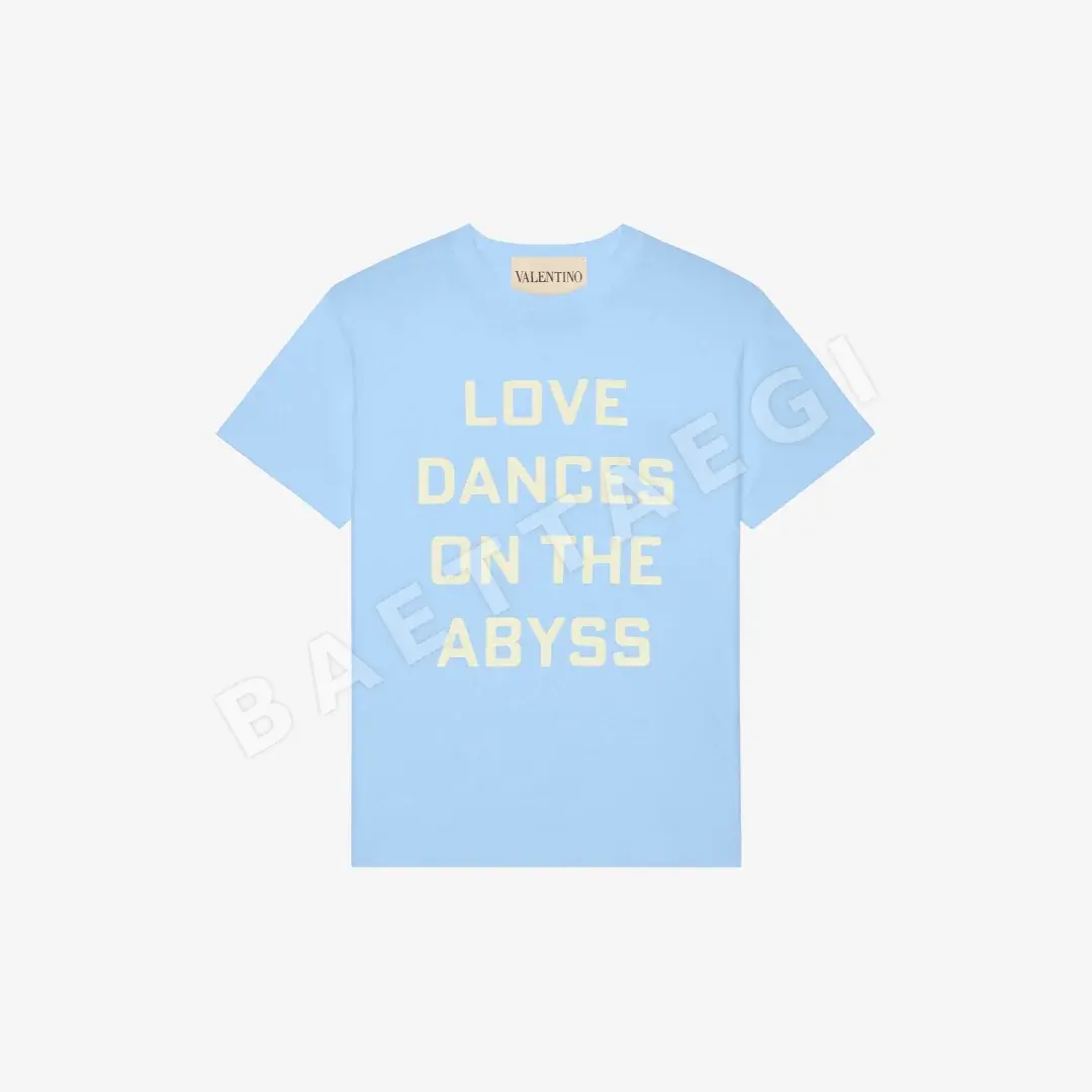 발렌티노 LOVE 로고 여성 반팔 티셔츠 87951