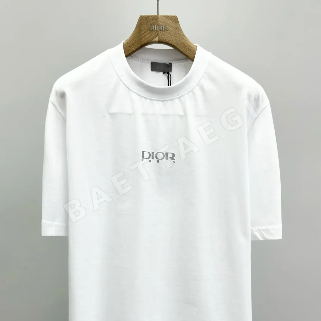 디올 루즈핏 코튼 반팔 티셔츠 상세 이미지 3